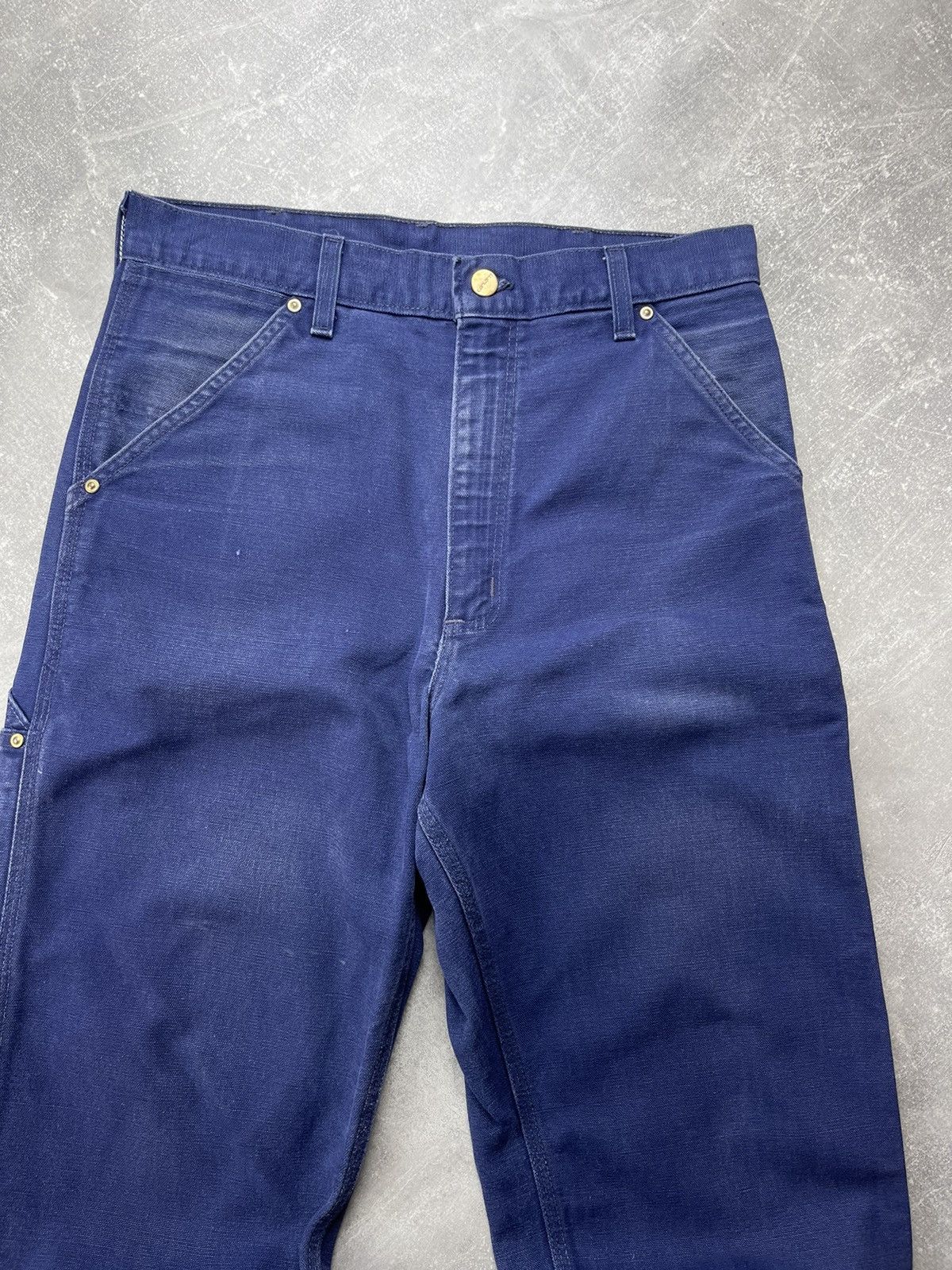 Carhartt × Vintage Vintage Carhart United Garment Carpenter Work Denim Jeans Size US 31 - 7 Thumbnail