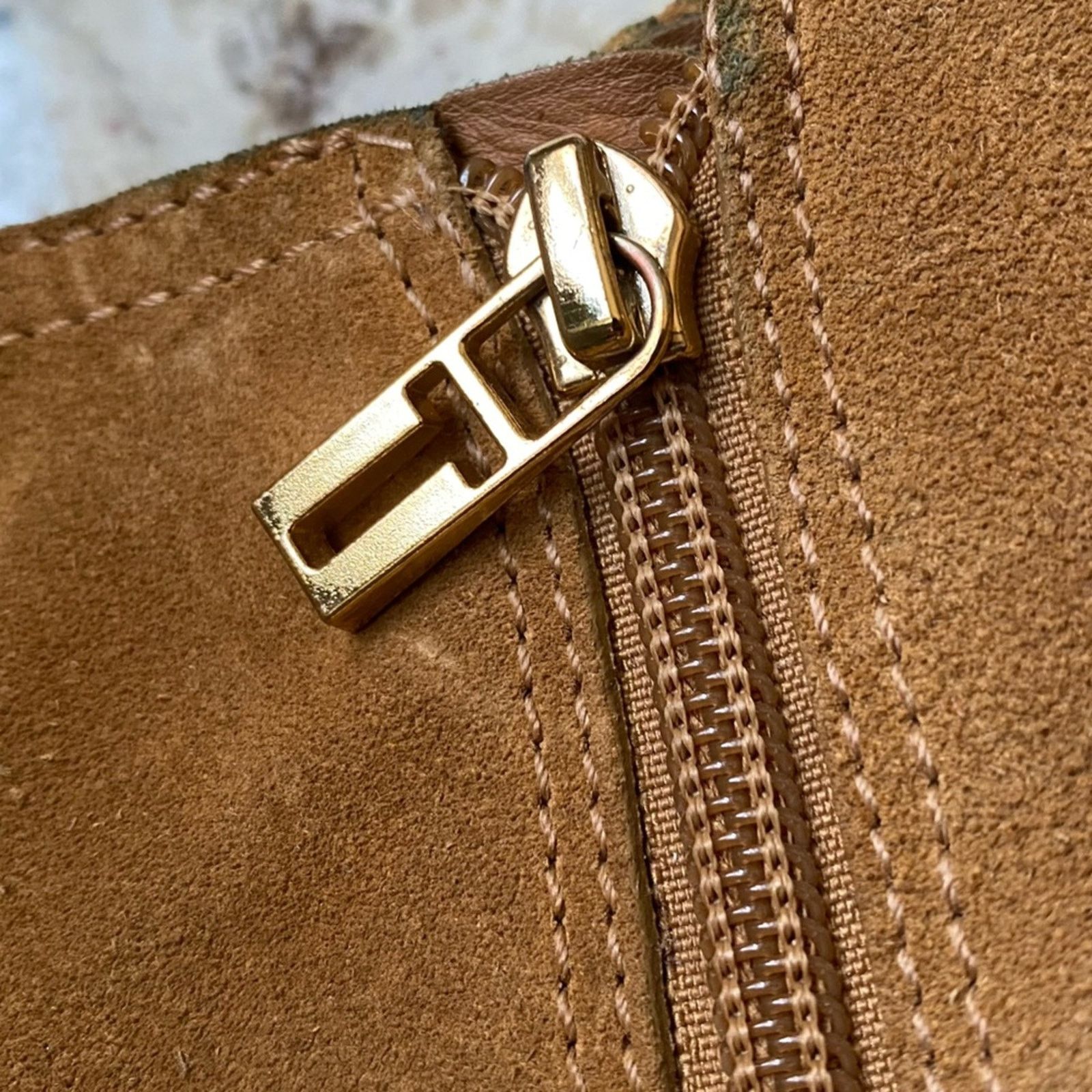 Tory Burch Tory Burch Sabe $398 Caramel Suede Ankle Booties size 9M EUC Size US 9 / IT 39 - 3 Thumbnail