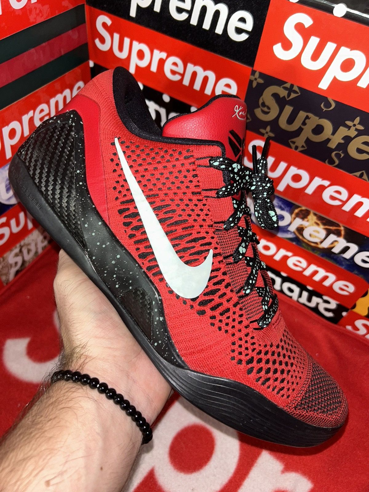 Nike Nike Kobe 9 Elite Low University Red 639045-600 size 12 VNDS Size US 12 / EU 45 - 9 Thumbnail