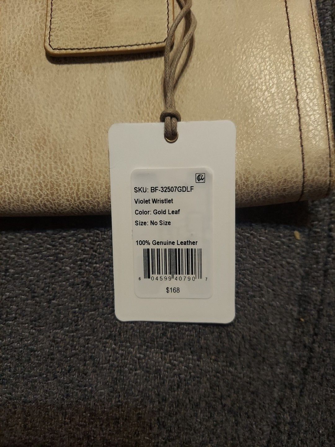 Hobo NWT $168 Hobo Wrislet Gold Leaf 100%Geniuine Leather Violet Size ONE SIZE - 3 Thumbnail