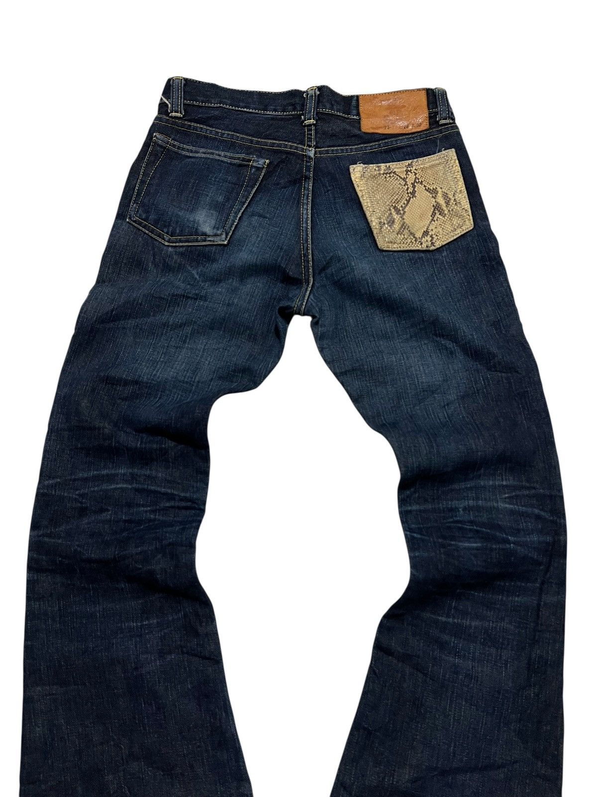 If Six Was Nine Vintage Tokyo Jeans Flared Snake pocket Talon Zip Size US 28 / EU 44 - 3 Thumbnail