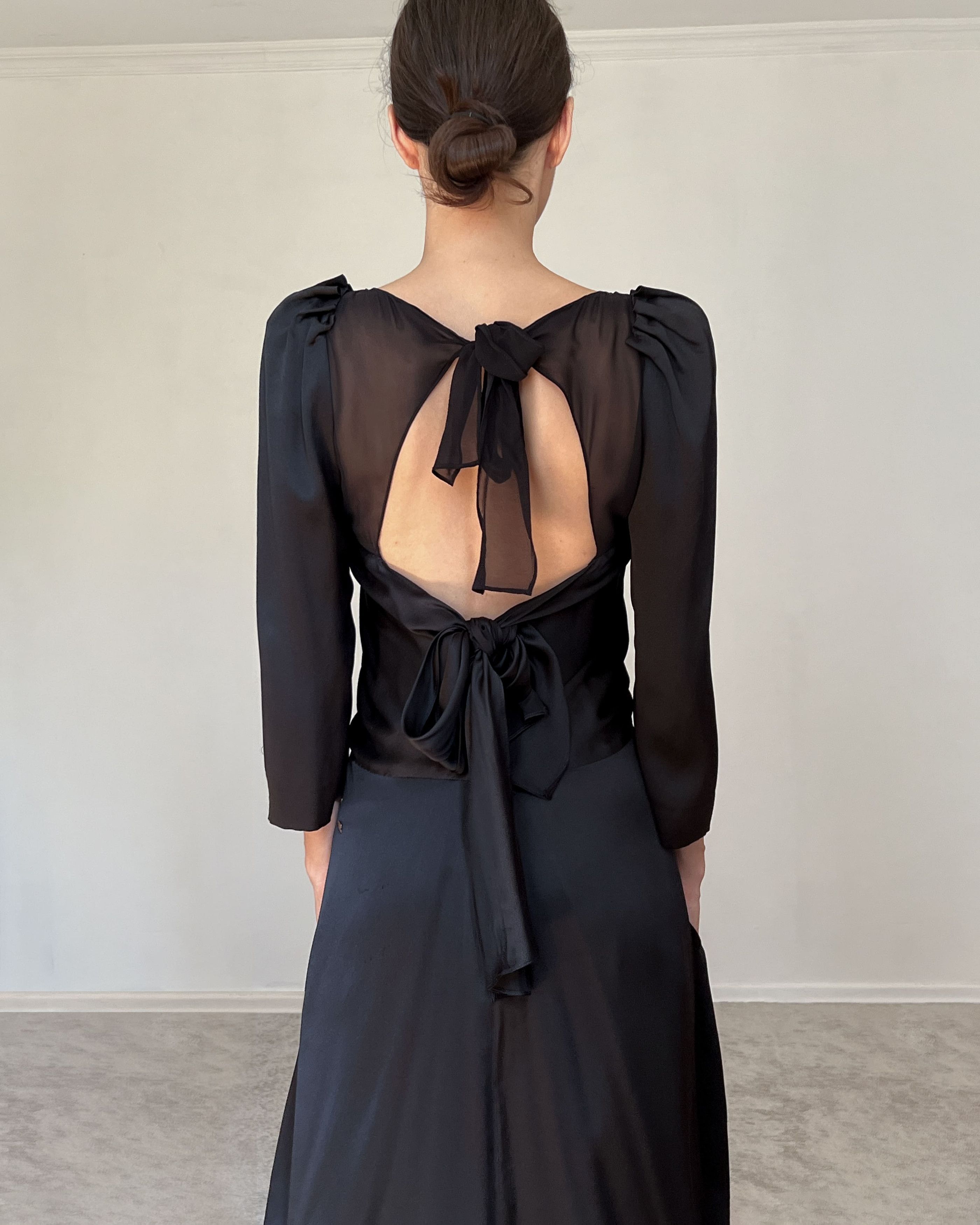 Sonia Rykiel Sonia Rykiel black silk dress Size S / US 4 / IT 40 - 2 Thumbnail
