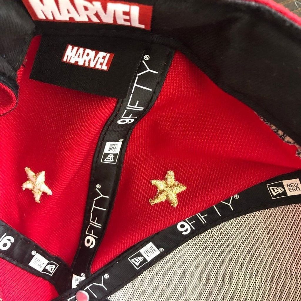 Marvel Comics NWOT Marvel Captain Hat Starred Badge Snapback Red/Yellow Size ONE SIZE - 7 Thumbnail