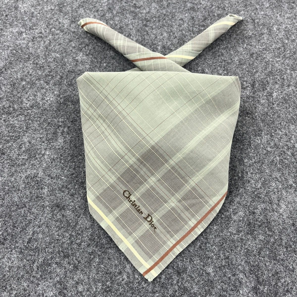 Vintage Christian Dior Handkerchief / Bandana / Neckerchief B206 Size ONE SIZE - 2 Thumbnail