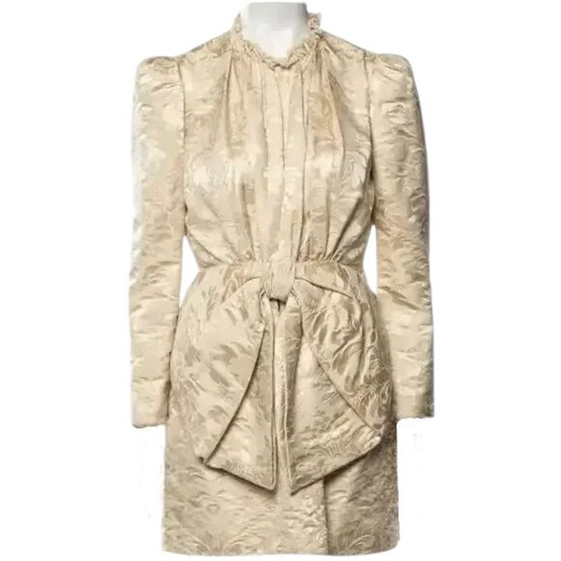 Gucci GUCCI Romantic Flower Jacquard A-Line Mini Dres, S/US4/IT40 Size S / US 4 / IT 40 - 1 Thumbnail