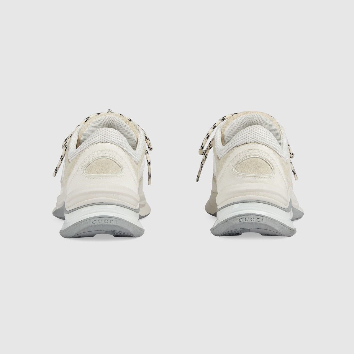 Gucci o1s1wg110425 Women's Gucci Run Sneakers in White & Suede Size US 10.5 / IT 40.5 - 5 Thumbnail