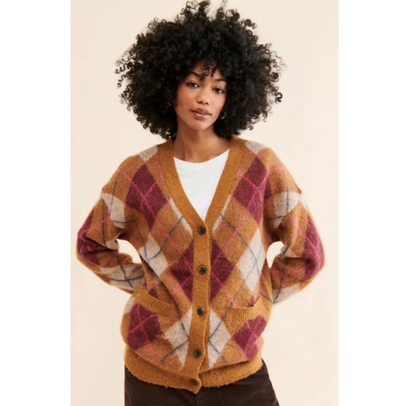 Sam Edelman NWT New $99 Steve Madden Lexie Plaid Wool Blend Cardigan Si Size S / US 4 / IT 40 - 1 Thumbnail
