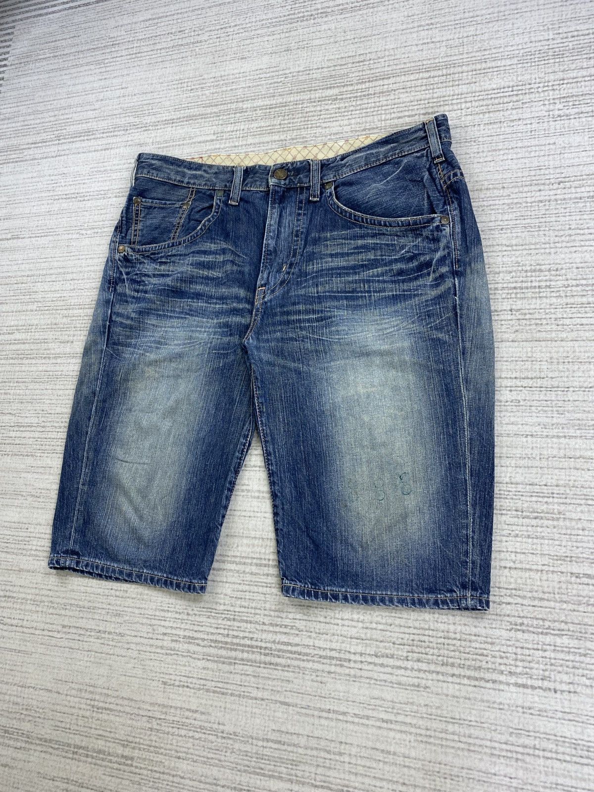 Edwin × Japanese Brand × Vintage Vintage Edwin Short Denim Pants Size US 38 / EU 54 - 4 Thumbnail