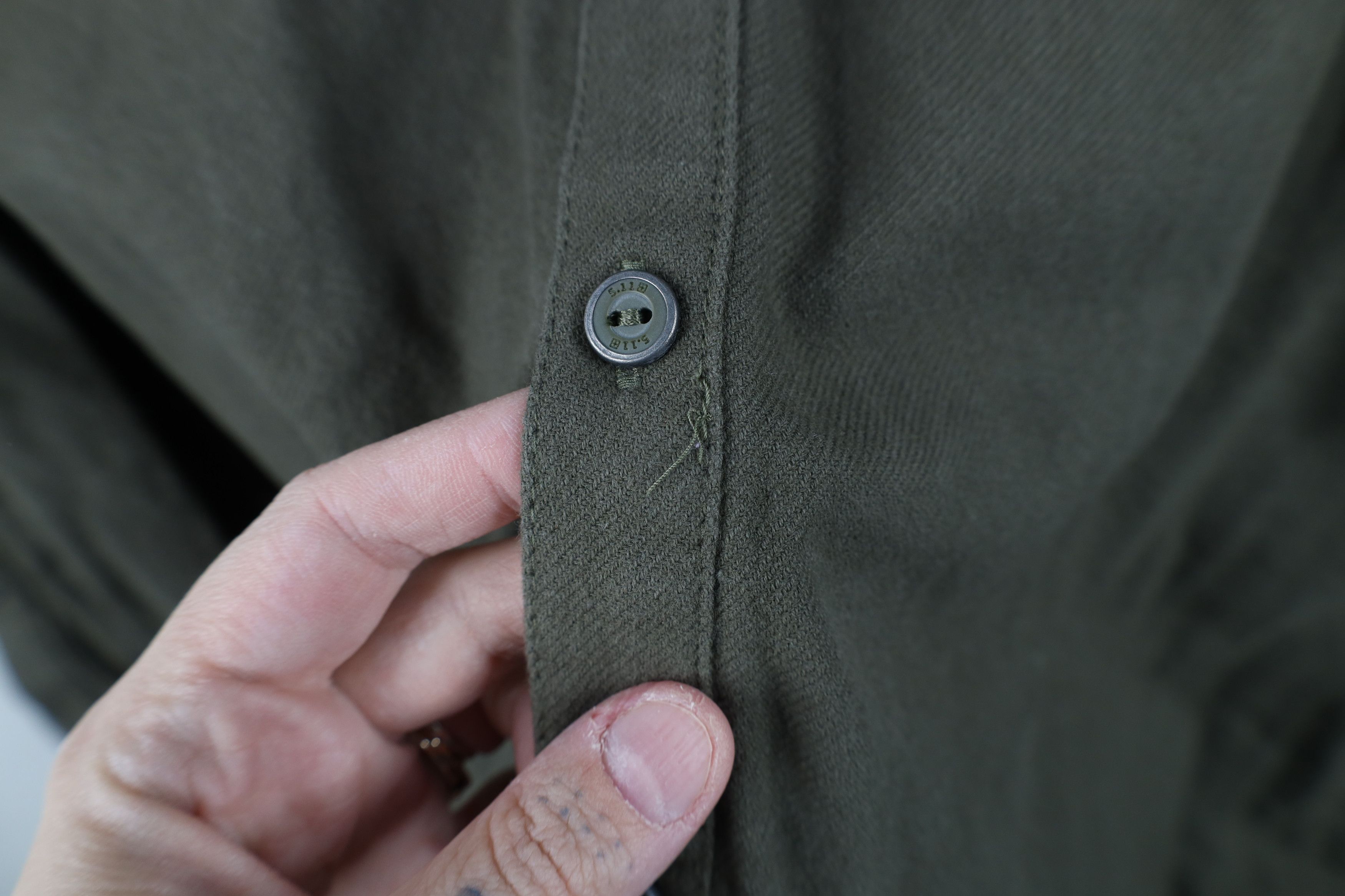 Vintage 5.11 Tactical Series Long Sleeve Snap Button Shirt Green Size US L / EU 52-54 / 3 - 6 Thumbnail