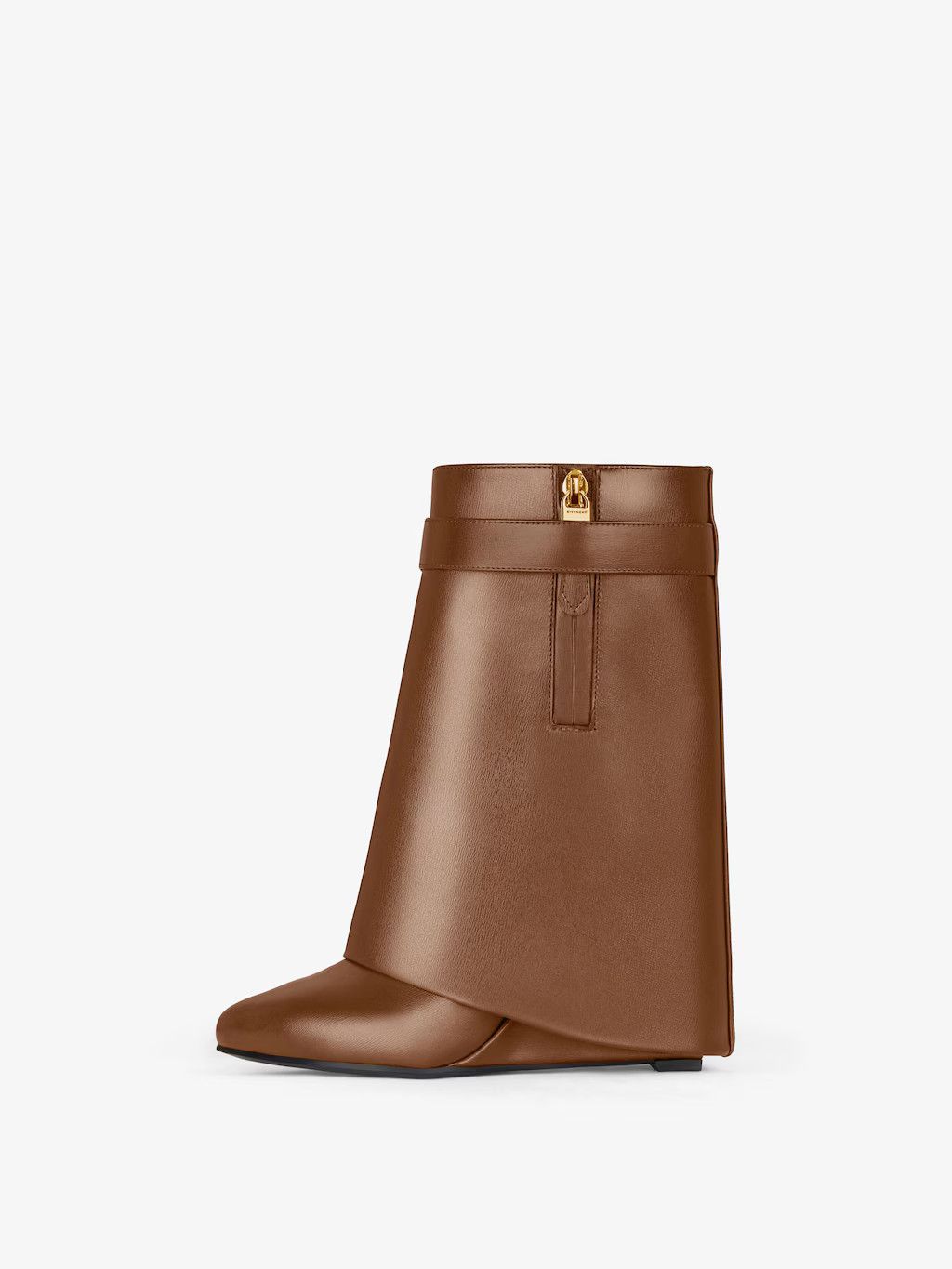 Givenchy o1w1db10525 Shark Lock Ankle Boots in Brown Size US 7 / IT 37 - 3 Thumbnail