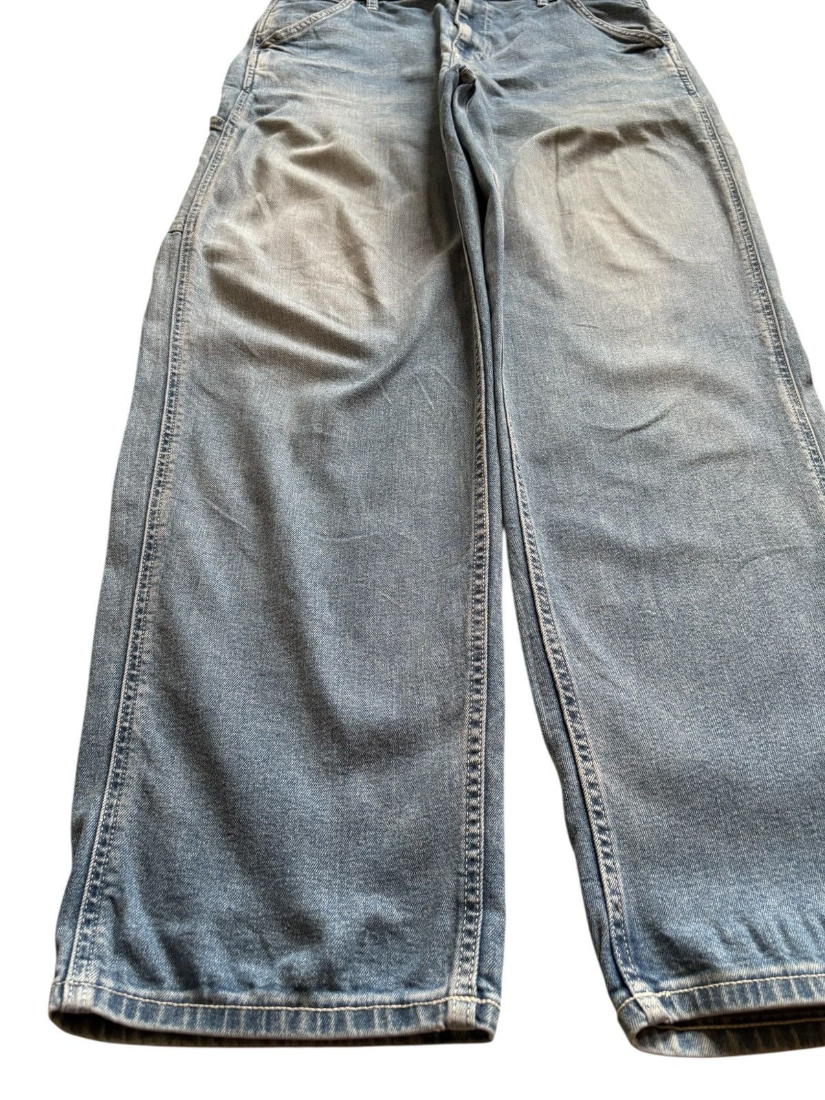 Japanese Brand × Jun Takahashi × Uniqlo Vintage Uniqlo Carpenter Mud Wash Distressed Loose Jeans Size US 32 / EU 48 - 6 Thumbnail