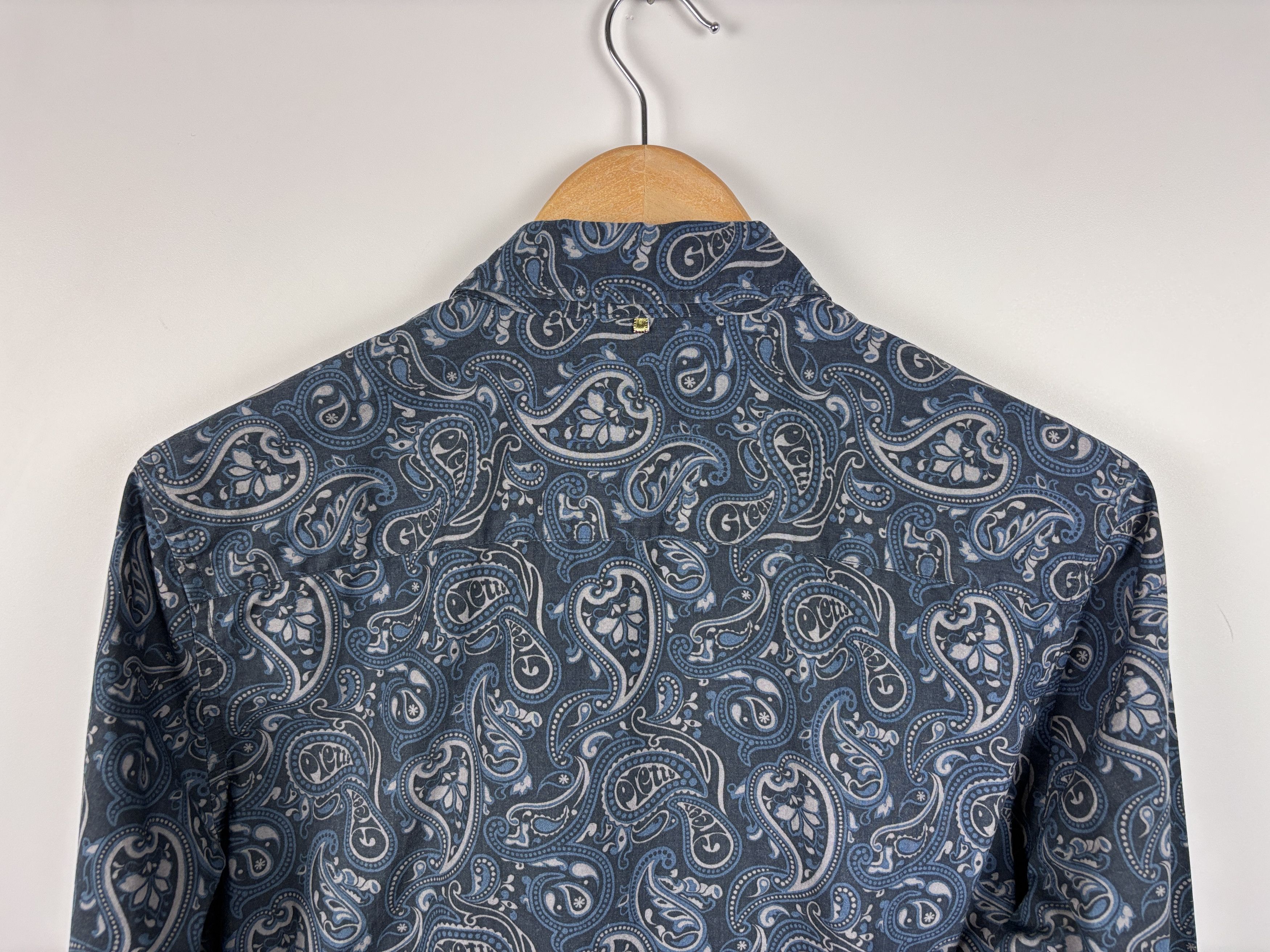Pretty Green Pretty Green Plaisey Button Down Shirt Slim Fit Blue S Size US S / EU 44-46 / 1 - 5 Thumbnail