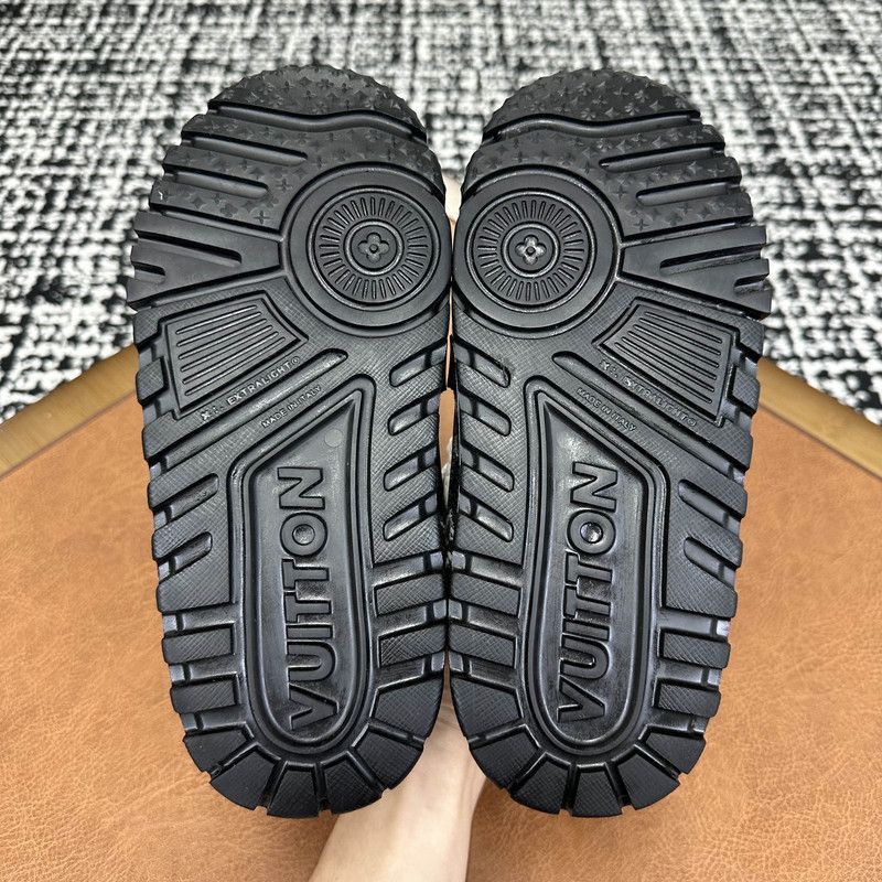 Louis Vuitton Louis Vuitton Trainer Maxi Black White Sneakers -2508 Size US 5.5 / EU 38 - 2 Thumbnail
