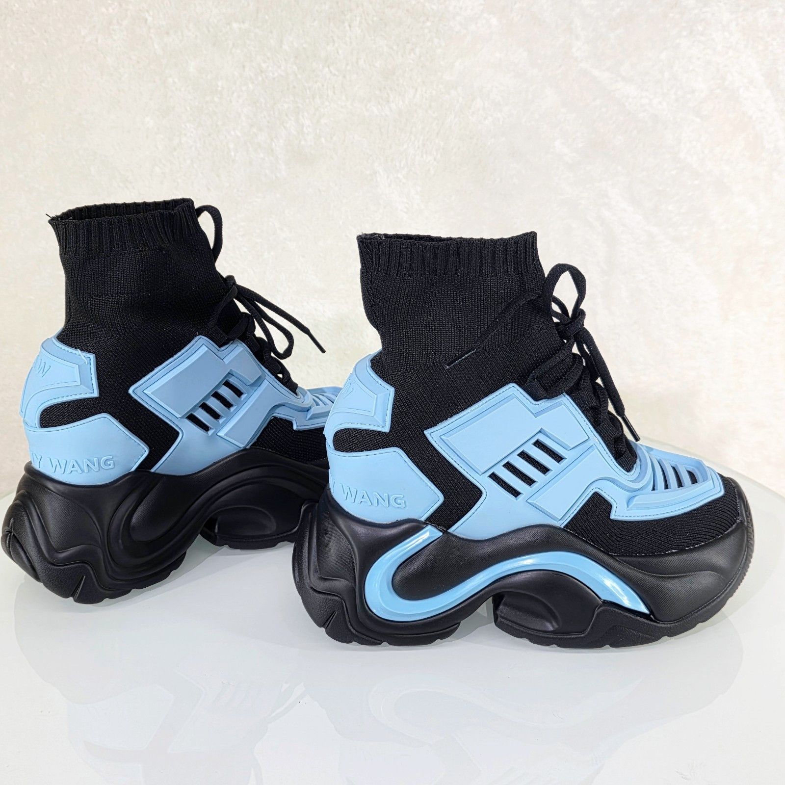 Other Wang Jupiter Damson Pull On Knit Platform Sneaker Boots 4" H Size US 8 / IT 38 - 3 Thumbnail
