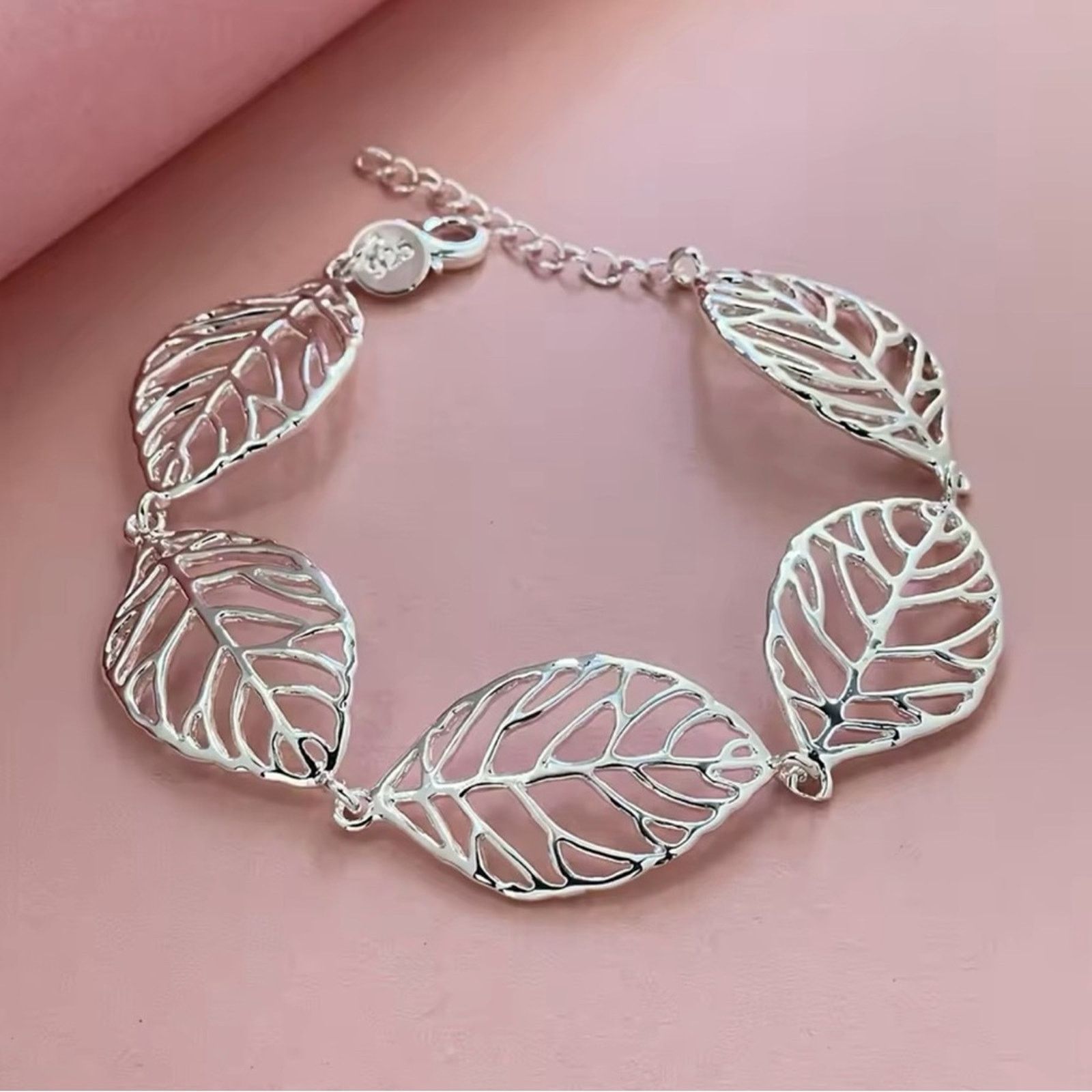 Other Sterling Silver Leaves Bracelet For Women Size ONE SIZE - 1 Thumbnail