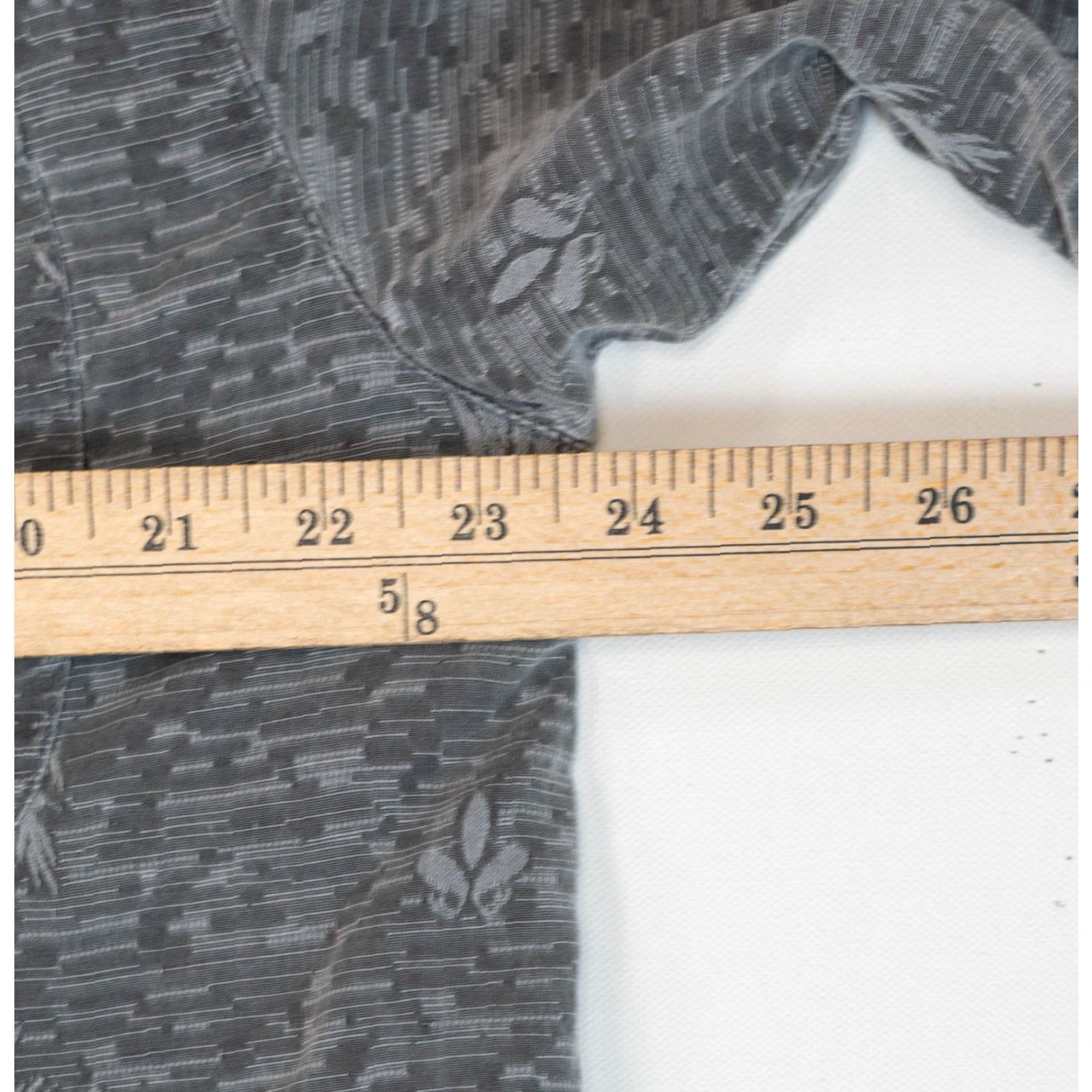 Tommy Bahama VINTAGE Tommy Bahama Silk Shirt Mens L Gray Striped Palm Trees Button Up Size US L / EU 52-54 / 3 - 4 Thumbnail