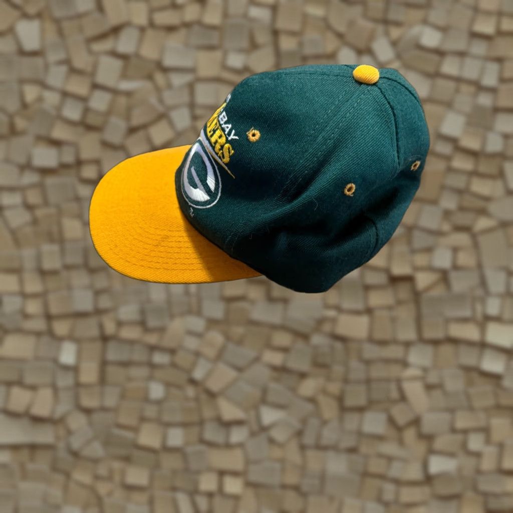 NFL NFL Team Apparel Baseball Cap Men Green Bay Packers Green Gold White Size ONE SIZE - 1 Thumbnail