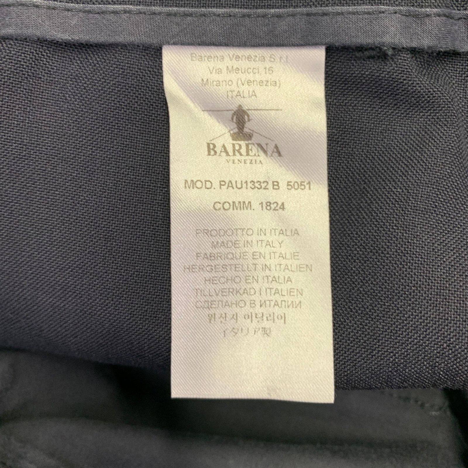 Barena BARENA Size 30 Navy Wool Cotton Drawstring Casual Pants Size US 30 / EU 46 - 4 Thumbnail