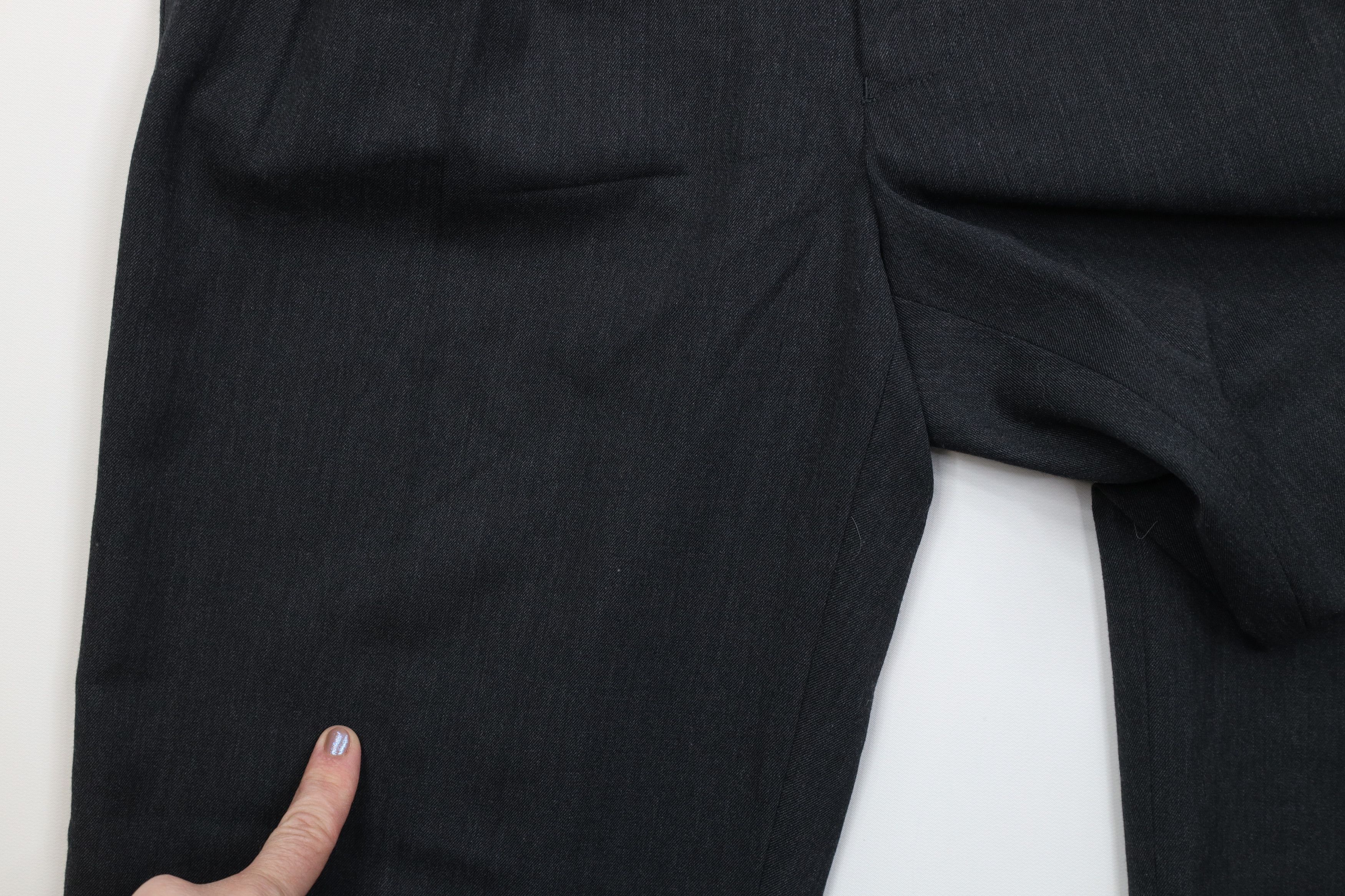 Vintage Vintage 90s Streetwear Blend Knit Wide Leg Chino Pants Gray Size US 30 / EU 46 - 5 Thumbnail