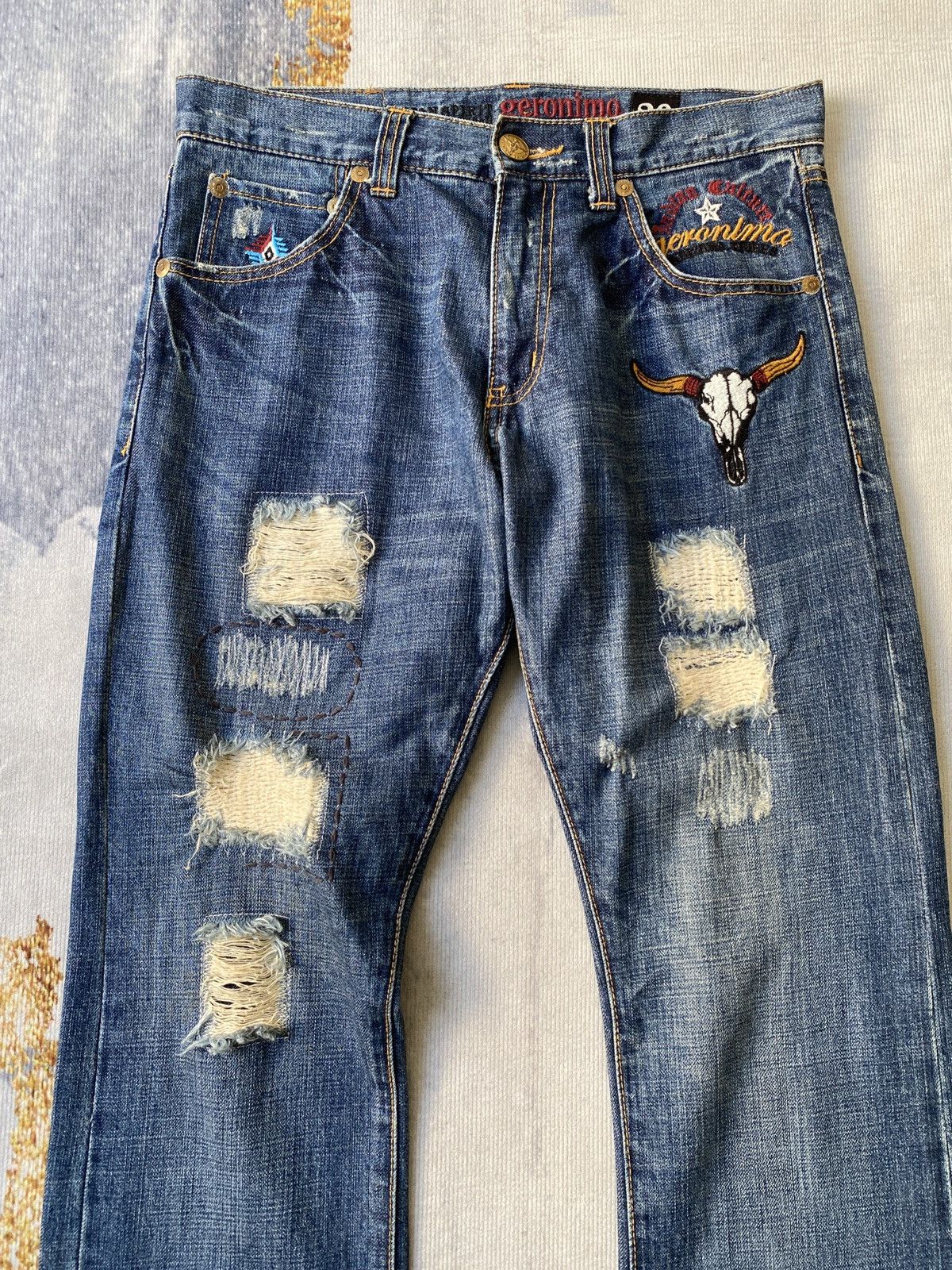 ARIZONA FREEDOM Arizona Geronimo Tribes American Indian Design Denim Size US 30 / EU 46 - 5 Thumbnail