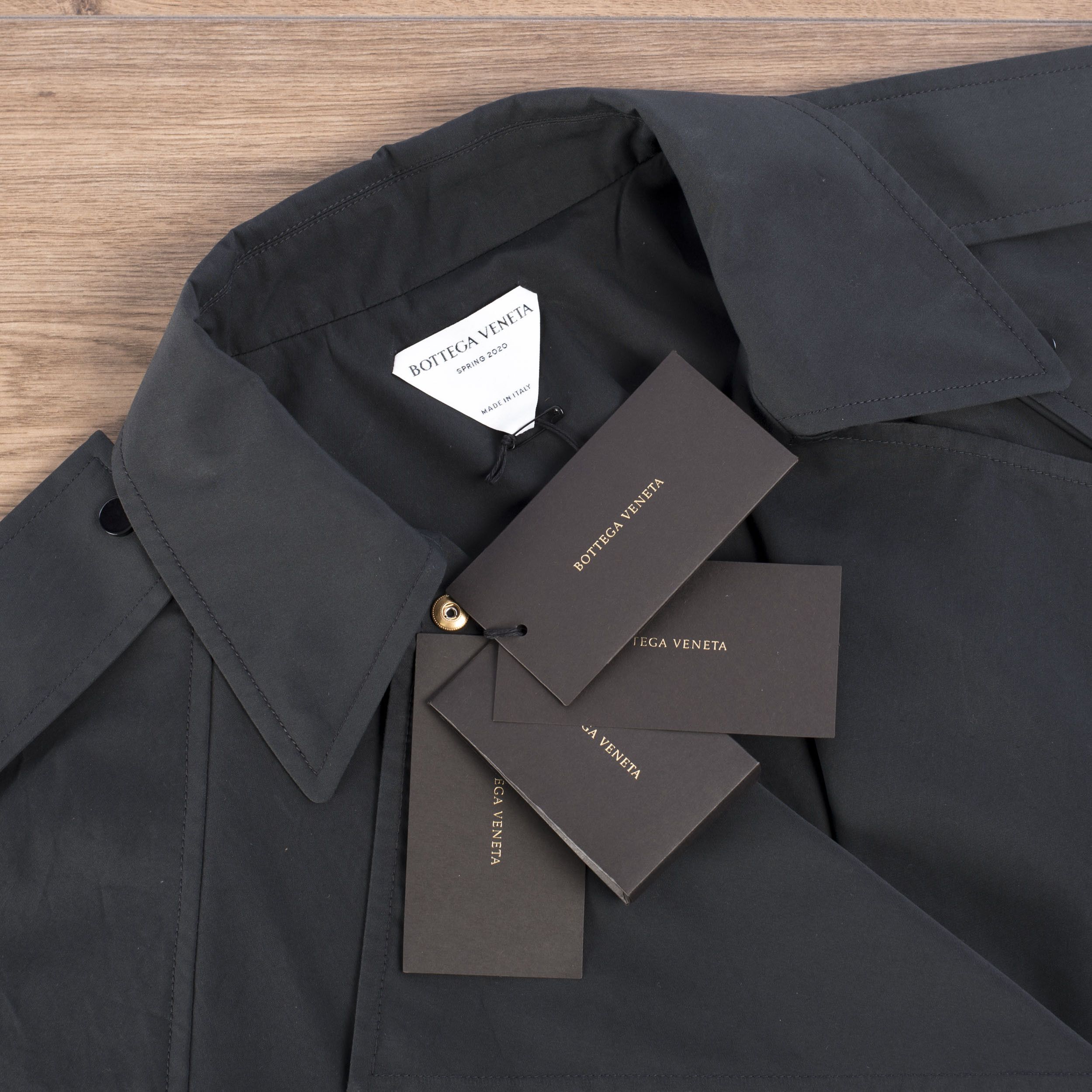 Bottega Veneta Jumpsuit With Asymmetrical Fastening In Black Cotton Blend Size 27" / US 4 / IT 40 - 9 Thumbnail