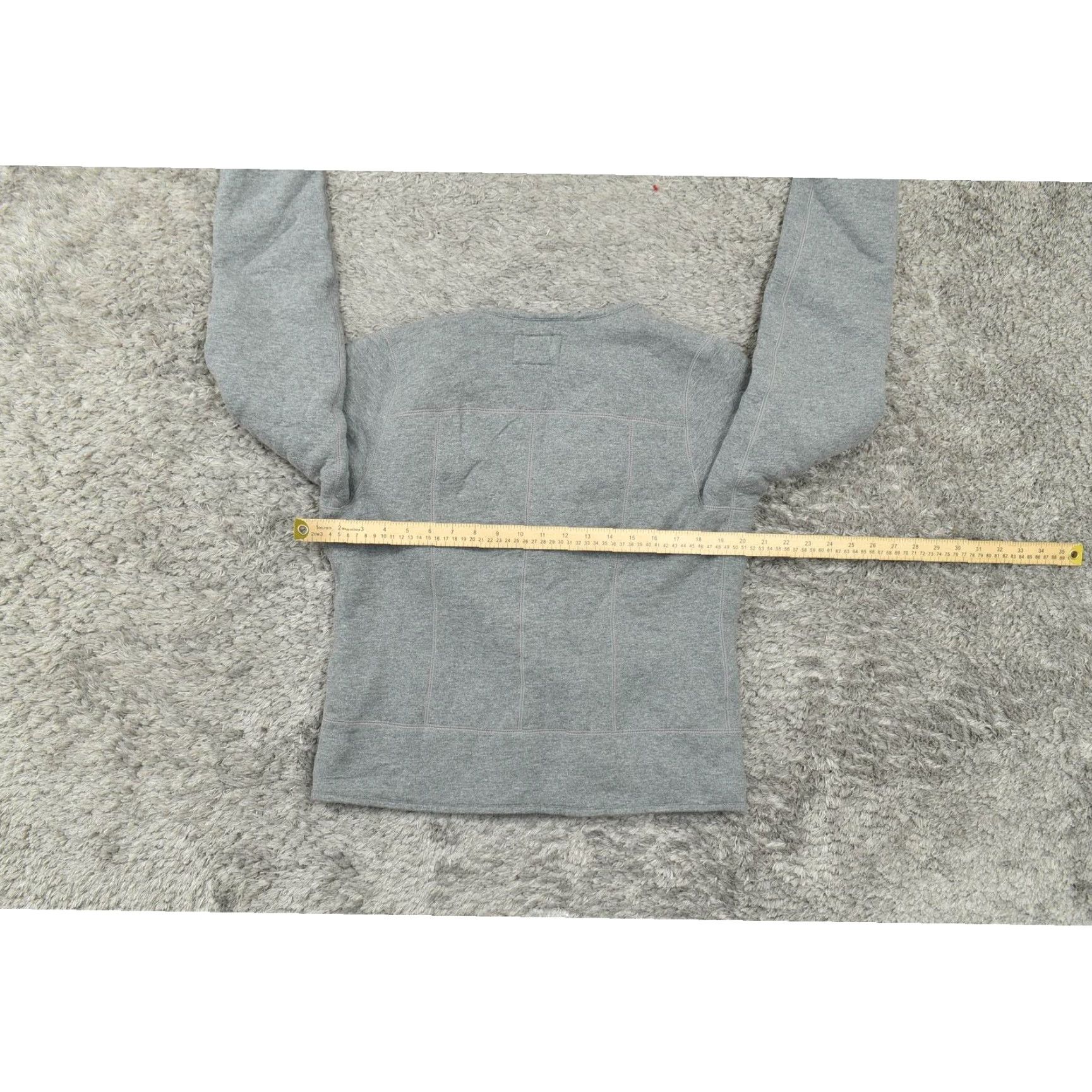 Tommy Bahama Tommy Bahama Cardigan Gray Cotton Full Zip Sherpa Lined Solid Women M Regular Medium Cardigan Size M / US 6-8 / IT 42-44 - 4 Thumbnail