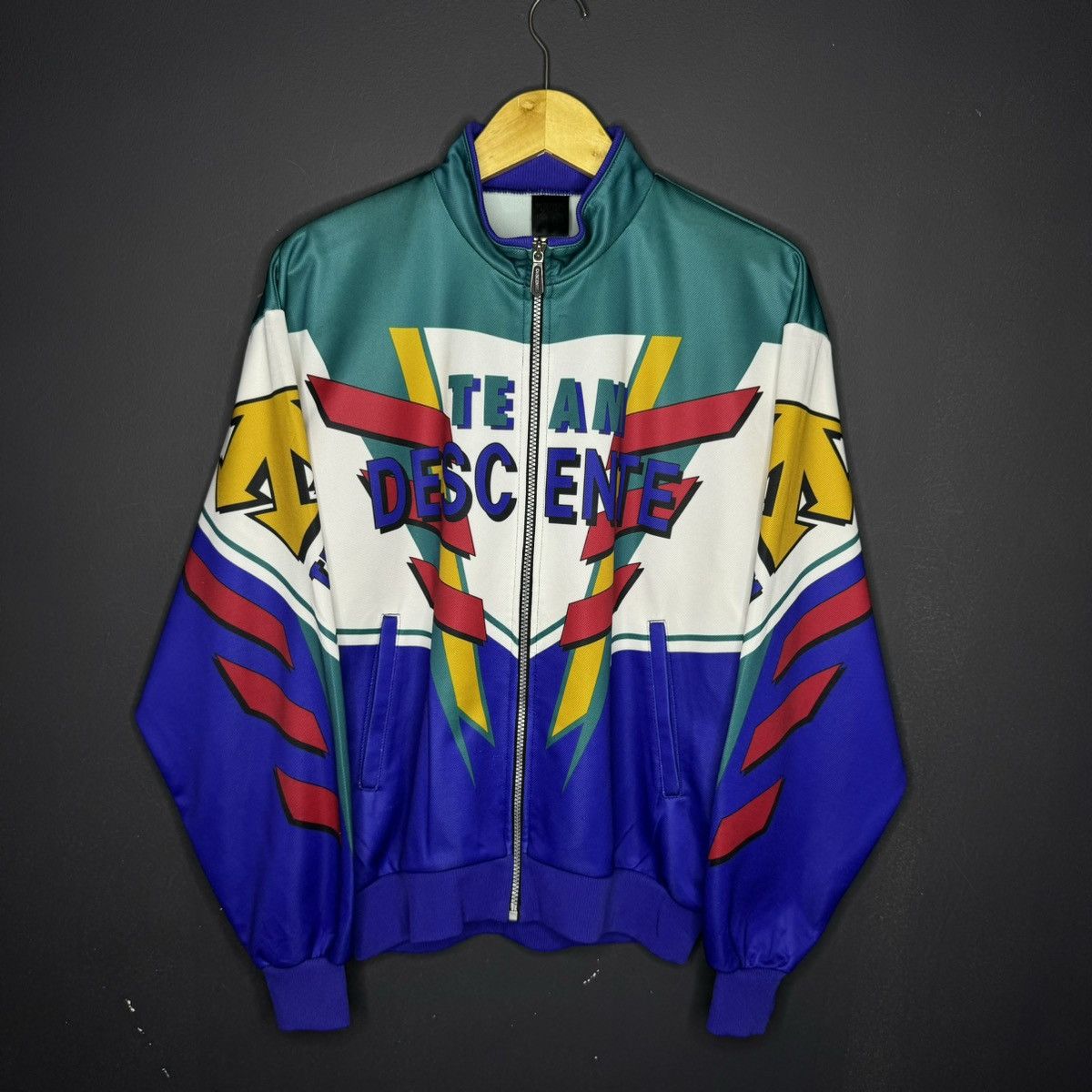 Descente Vintage 90's Descente All Over Print Track Jacket Size US M / EU 48-50 / 2 - 1 Thumbnail