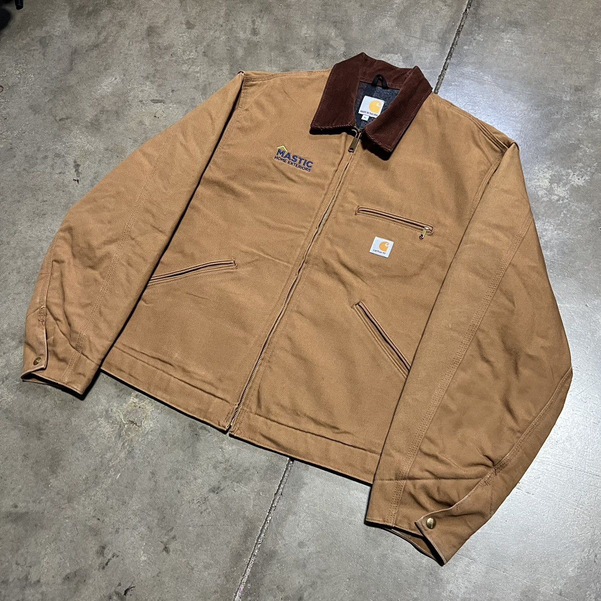 Carhartt Vintage Carhartt Detroit Jacket J001 BRN Interstellar USA Size US XL / EU 56 / 4 - 3 Thumbnail