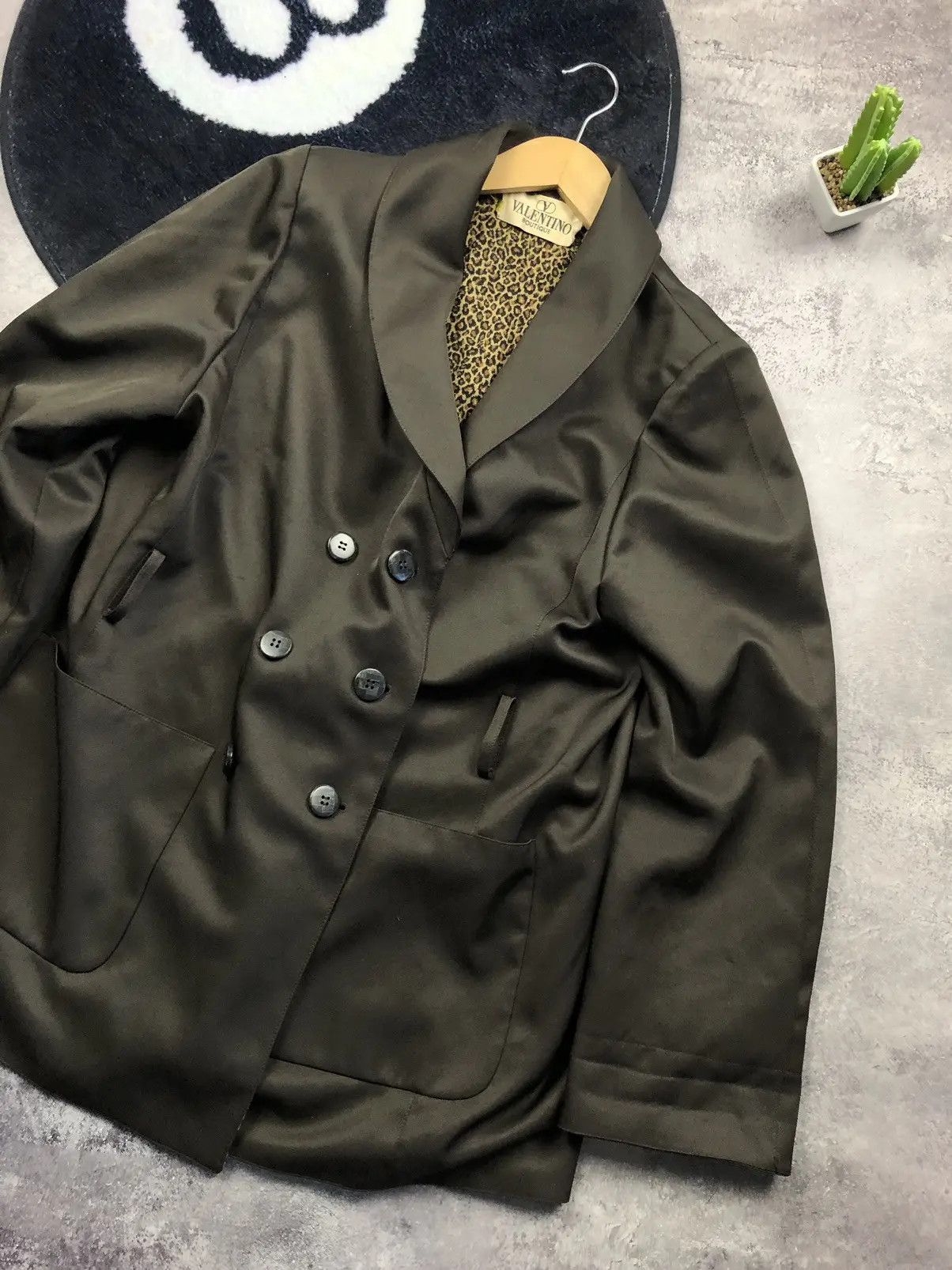 Valentino VALENTINO Luxury Vintage Boutique Leopard Blazer Size L / US 10 / IT 46 - 2 Thumbnail