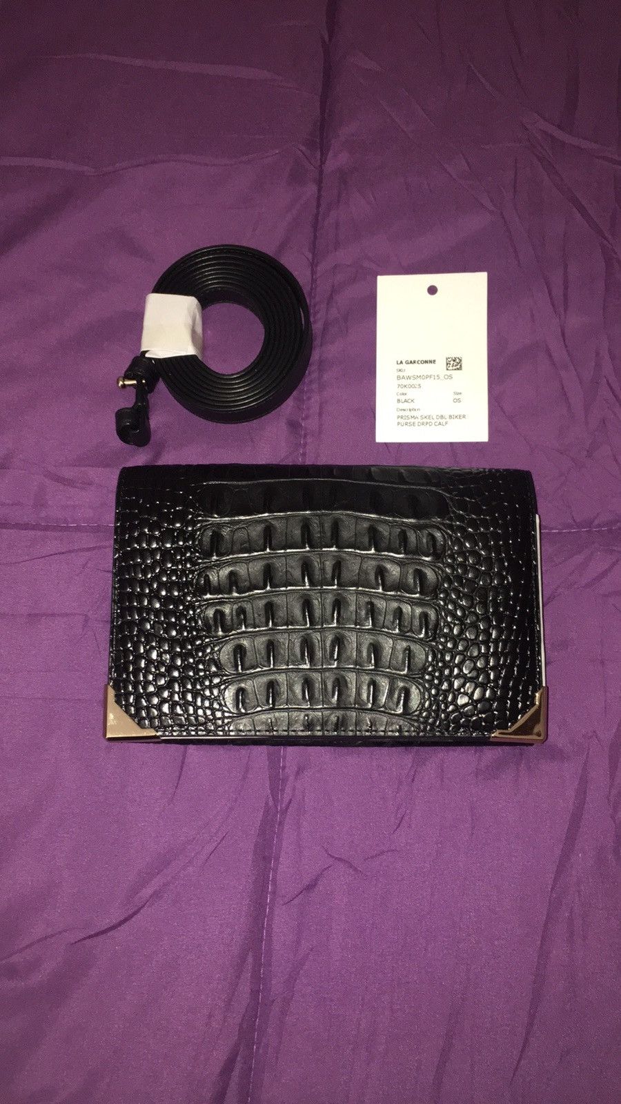 Alexander Wang NWT Alexander Wang Prisma Double Biker Leather Crossbody Bag Size ONE SIZE - 1 Thumbnail