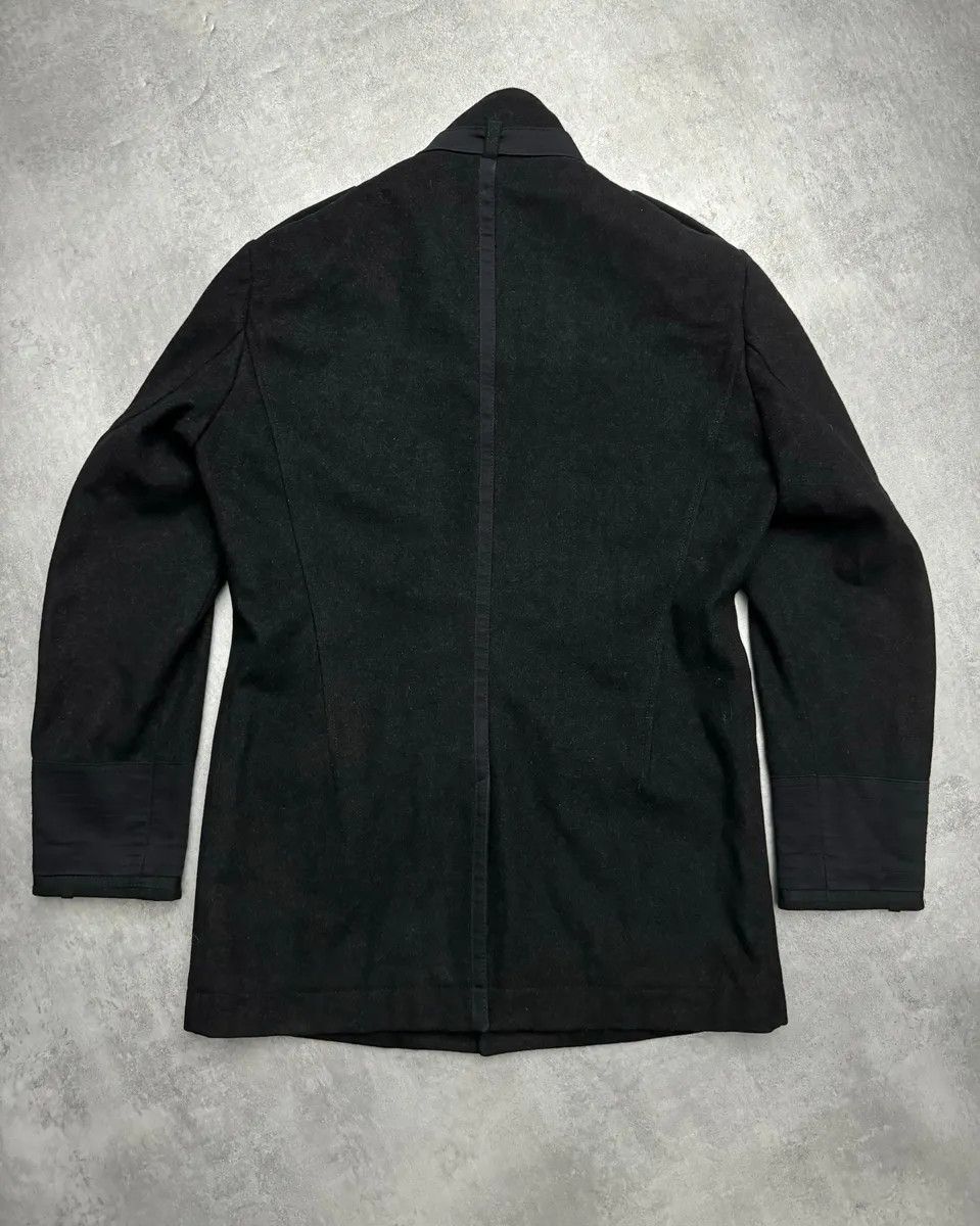 Moschino 2000s Moschino Imperial Black Utilitarian Wool Trench Coat Size US M / EU 48-50 / 2 - 2 Thumbnail
