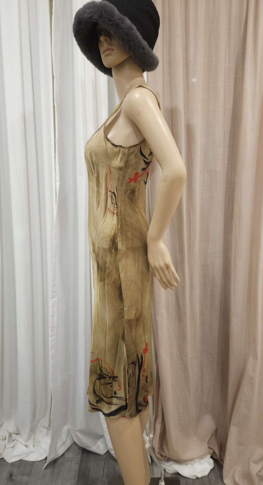 Designer × Zara Limited Edition Printed Suspender Dress By ZARA Size S / US 4 / IT 40 - 3 Thumbnail