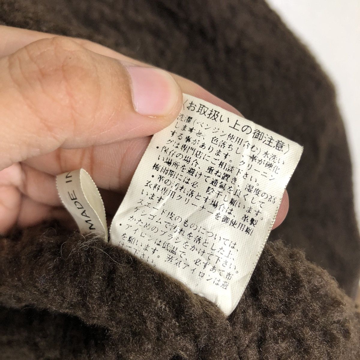 Japanese Brand 📌 Biker Leather Jacket Double Collar Shearling Issey Miyake Size US M / EU 48-50 / 2 - 21 Thumbnail