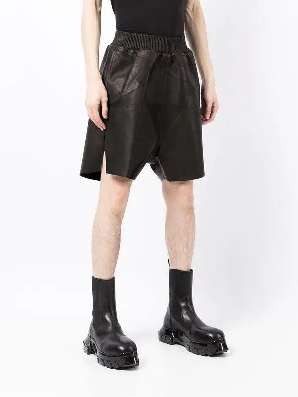 Rick Owens Rick Owens Gethsemane FW21 Leather Shorts Black Size US 32 Size US 32 / EU 48 - 3 Thumbnail