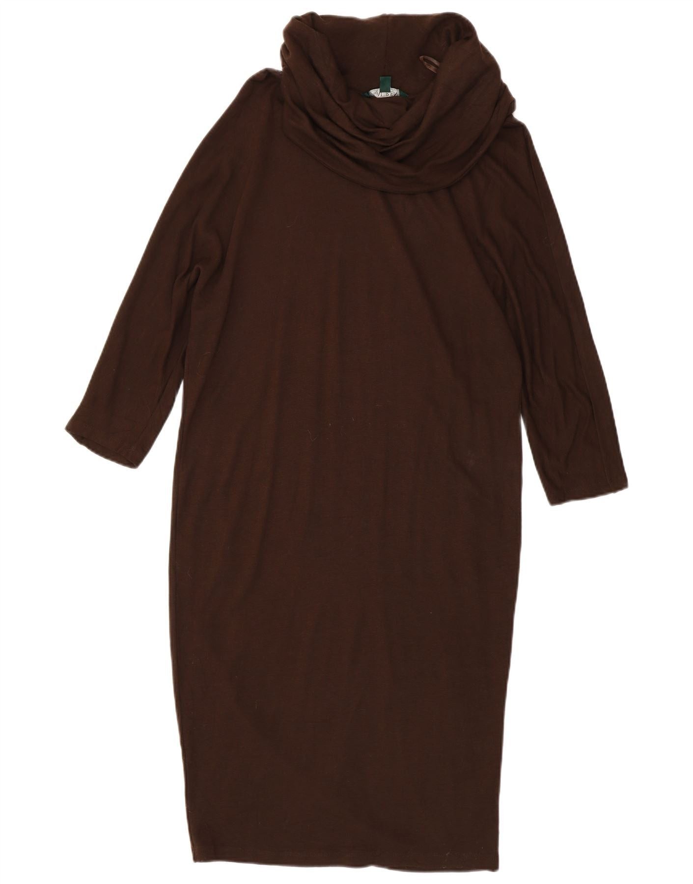 Ralph Lauren Womens 3/4 Sleeve Maxi Dress UK 14 Medium Brown Viscose Size M / US 6-8 / IT 42-44 - 1 Thumbnail