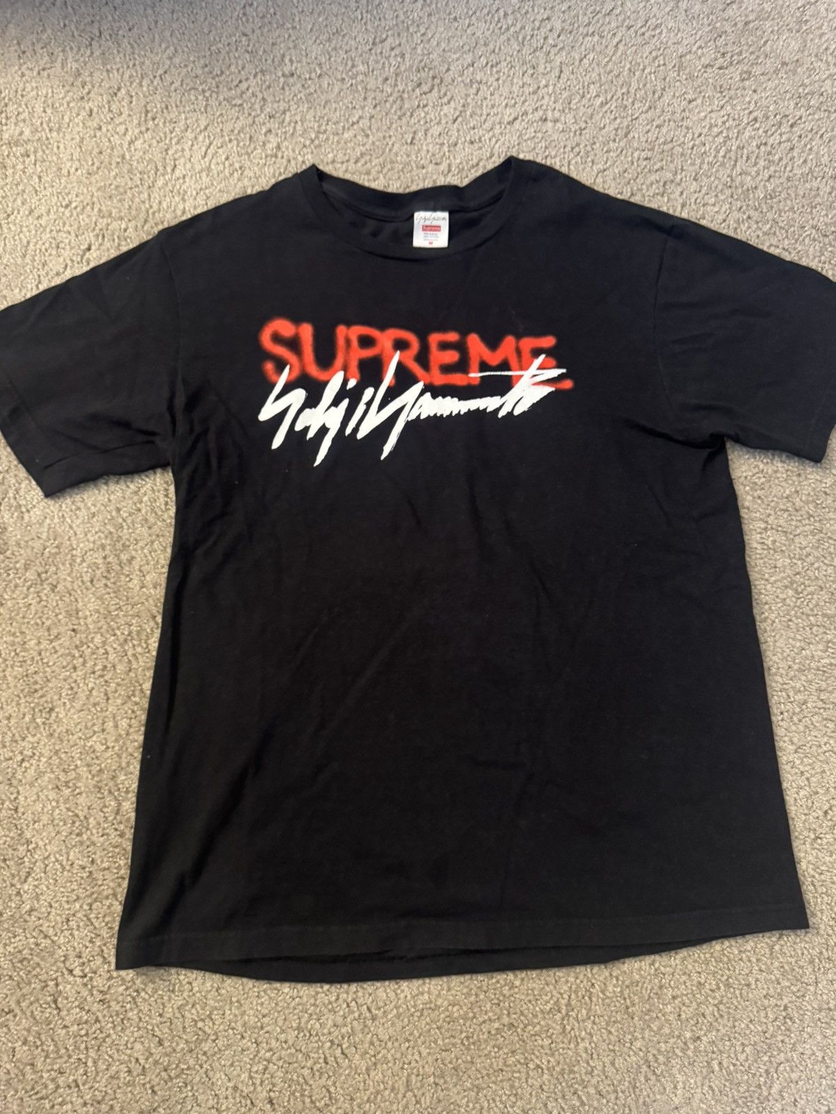 supreme×YOJI YAMAMOTO 20AW Logo Tee Supreme Yohji Yamamoto Logo Tee Black Men's - FW20 - US
