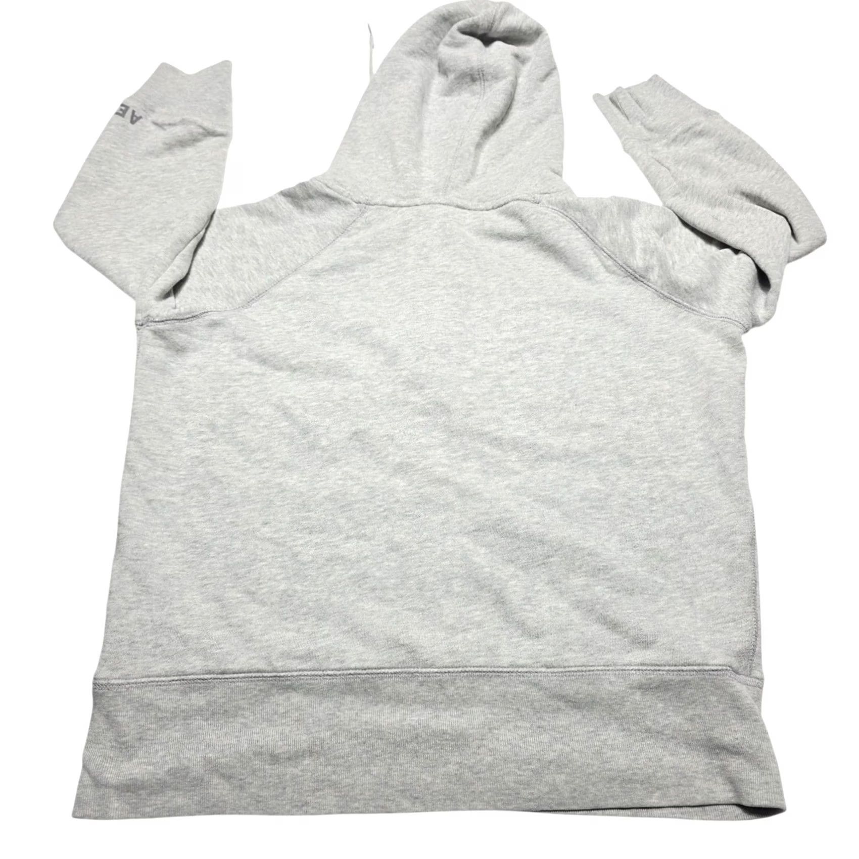 American Eagle Outfitters VINTAGE? No. American Eagle Outfitters Hoodie Women's Medium Gray 1/4 Zip Eagle Size M / US 6-8 / IT 42-44 - 2 Thumbnail