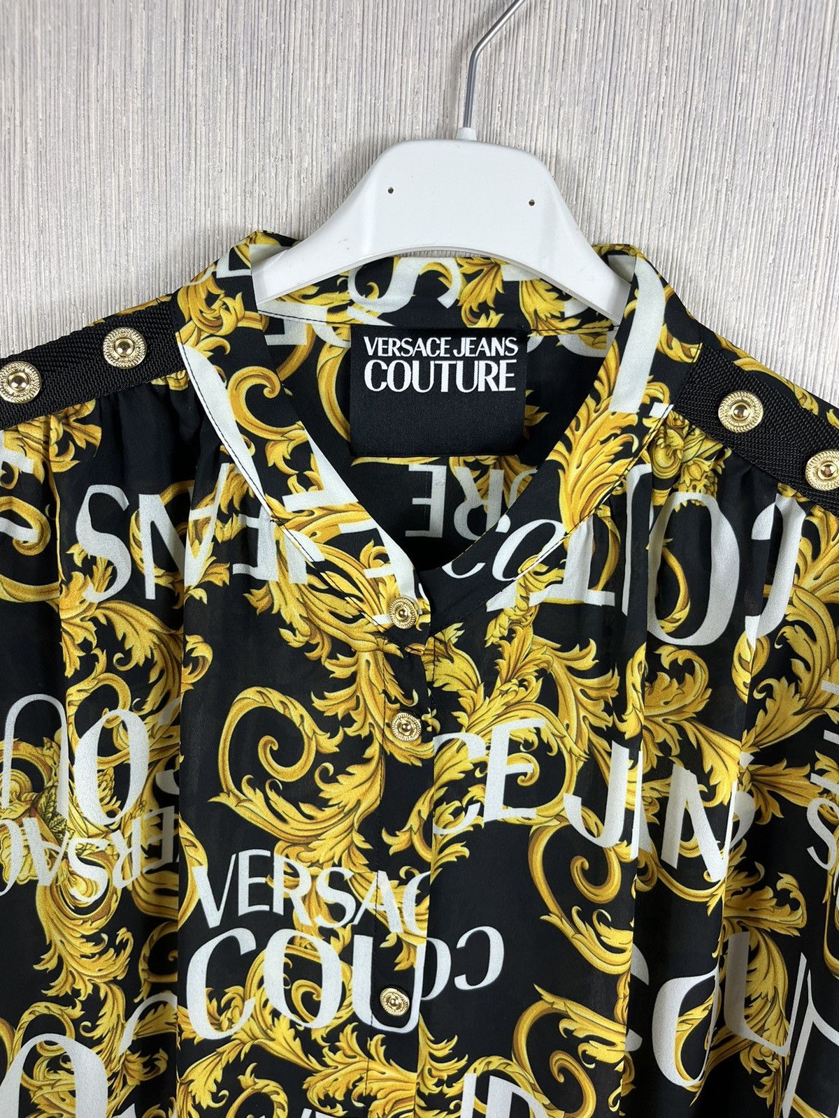 Versace × Versace Jeans Couture Versace Jeans Couture full print shirt gold details monogram Size US L / EU 52-54 / 3 - 9 Thumbnail