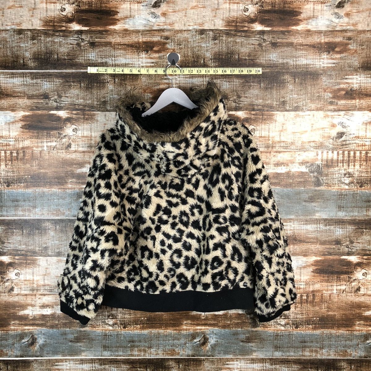 Japanese Brand World Wide Love Leopard cheetah tiger design Hoodie #A2254 Size S / US 4 / IT 40 - 11 Thumbnail