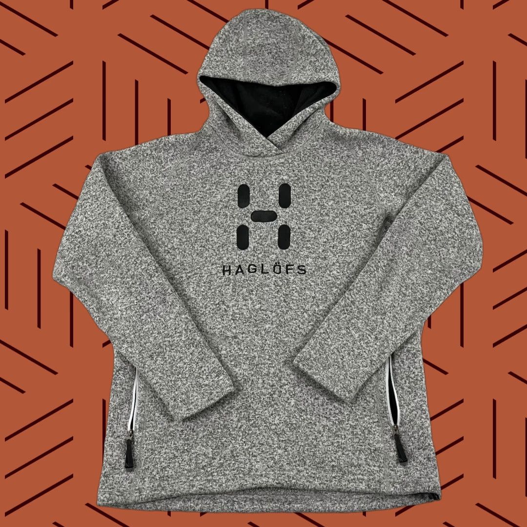 Vintage Haglöfs Swook Logo Hoodie Jacket Mens M Gray Fleece Pullover Outdoor Hiking Pullover Hooded Sweatshirt Regular Fit Size US M / EU 48-50 / 2 - 1 Thumbnail