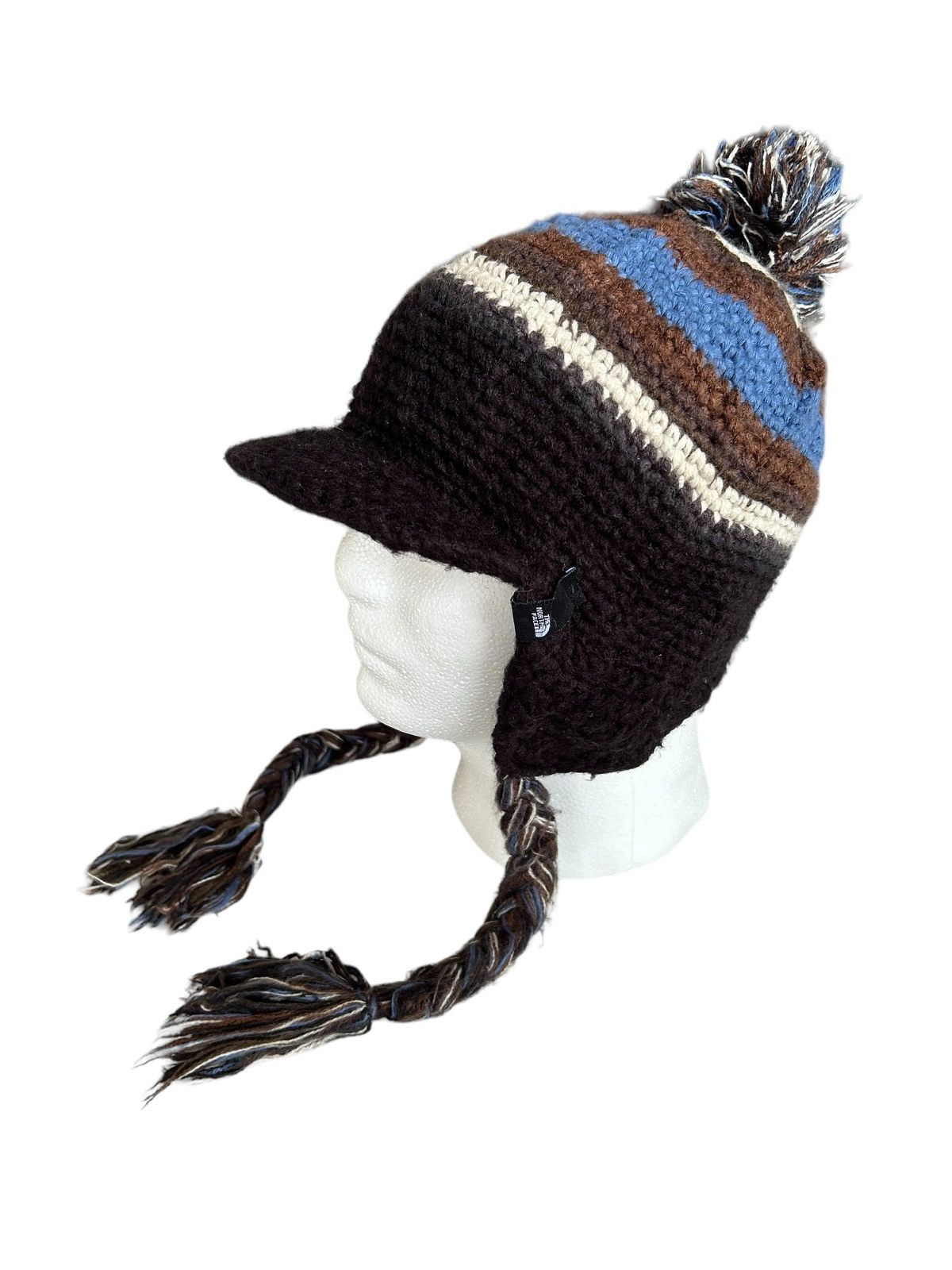 Japanese Brand × The North Face The North Face Multicolur knitted Earflap Beanie Hats Size ONE SIZE - 6 Thumbnail