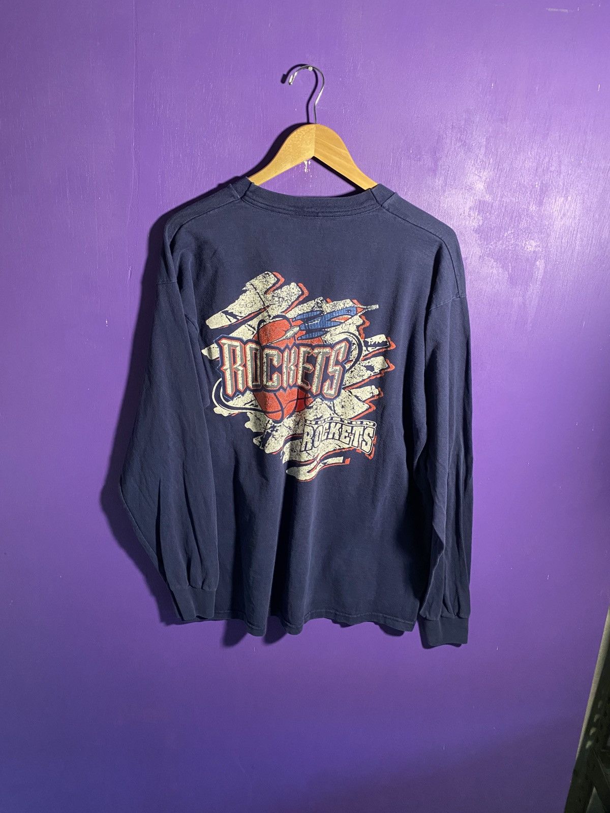 Starter Vintage 90s Starter Houston rockets logo long-sleeve Size US XL / EU 56 / 4 - 2 Thumbnail