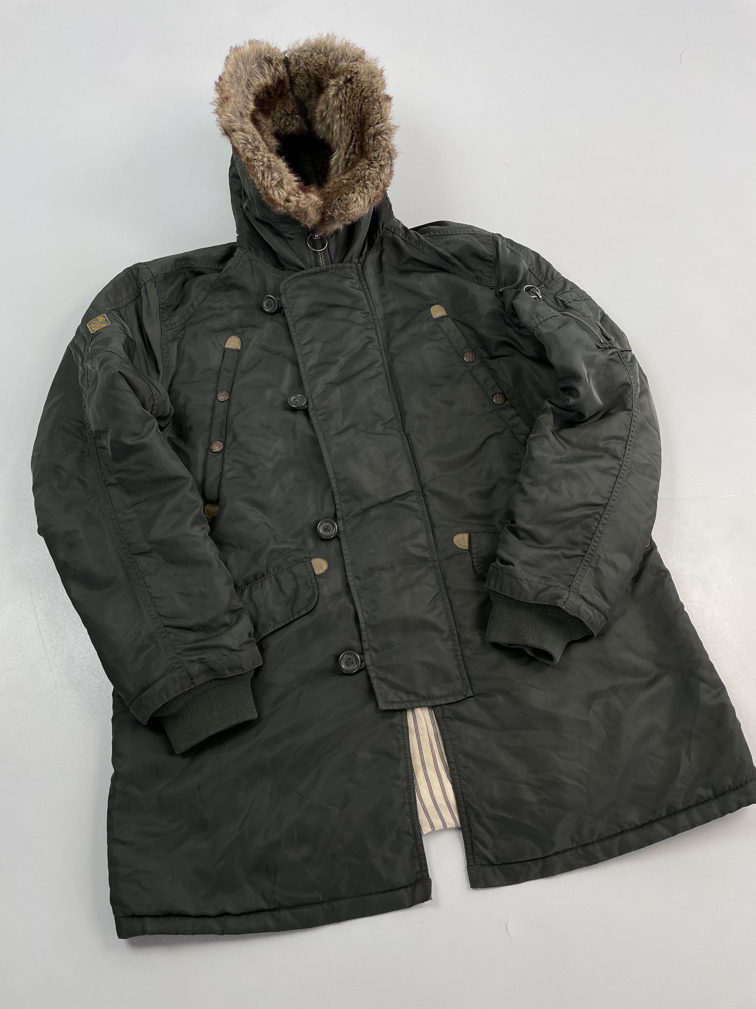 Diesel × Vintage Diesel n-2B jacket khaki y2k Size US XL / EU 56 / 4 - 4 Thumbnail