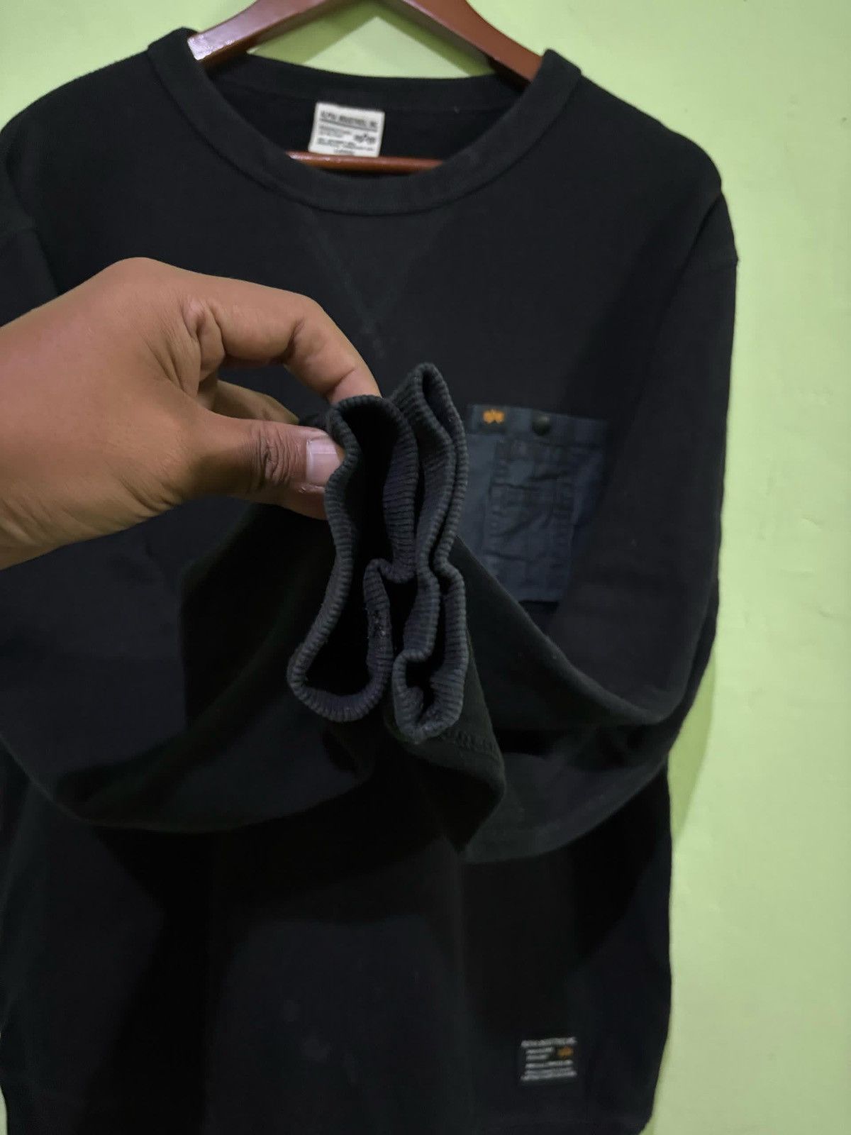 Alpha Industries Alpha Industries Sweatshirt Single Pocket Design Size US L / EU 52-54 / 3 - 4 Thumbnail