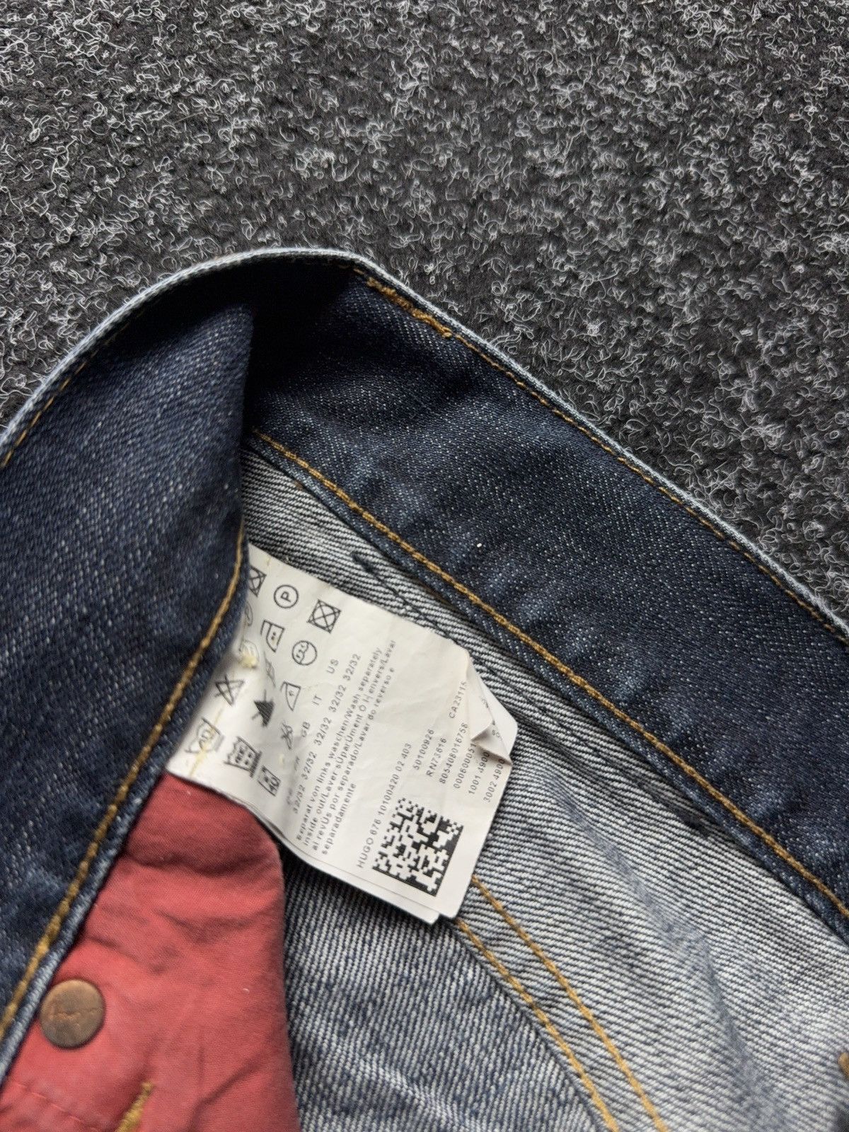 Designer × Hugo Boss HUGO Boss Distressed Straight Jeans W32 L32 Italy Size US 32 / EU 48 - 8 Thumbnail