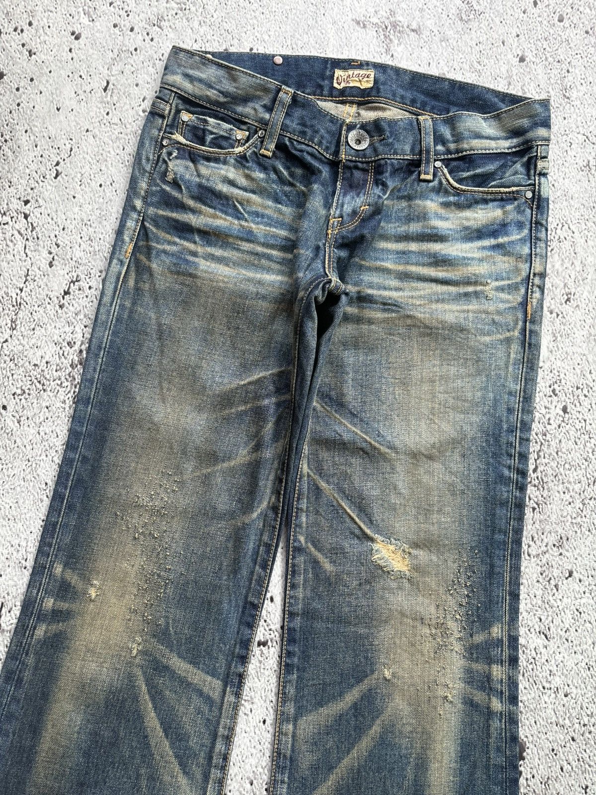 Tornado Mart 2000's vintage Stooge japane flare jeans Size US 29 - 4 Thumbnail