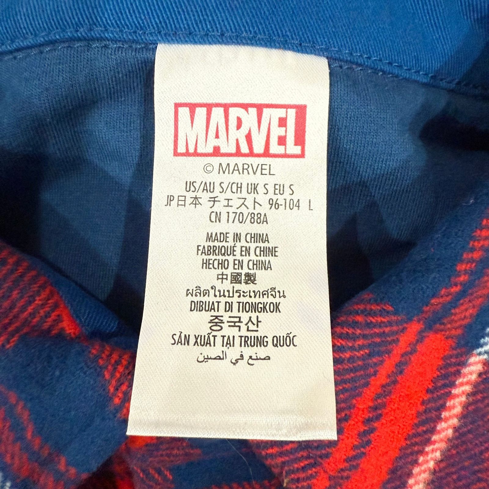 Disney Disney Marvel Captain America Flannel Shacket Size US S / EU 44-46 / 1 - 6 Thumbnail