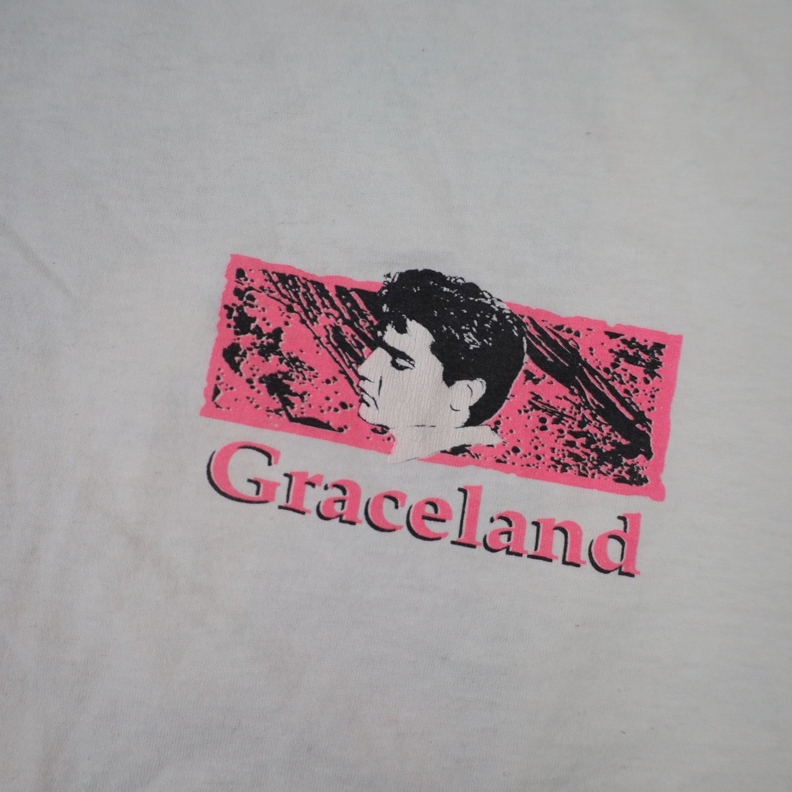 Band Tees × Vintage VTG 90s Elvis Presley The King Graceland Art Graphic T Shirt Size US XL / EU 56 / 4 - 6 Thumbnail