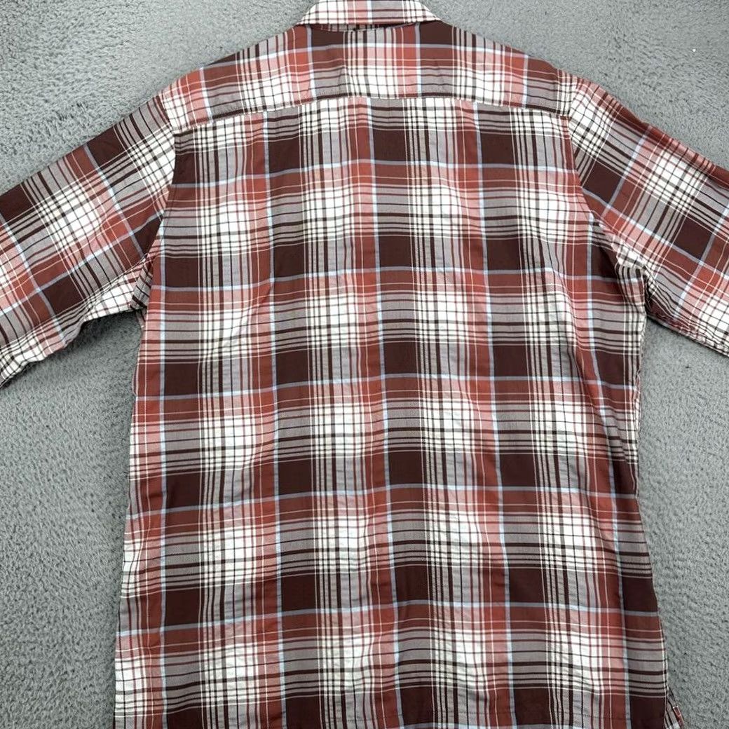 Eddie Bauer VINTAGE Eddie Bauer Button Up Shirt Mens Large Tall Brown Plaid Convertible Lightweight Size US L / EU 52-54 / 3 - 3 Thumbnail