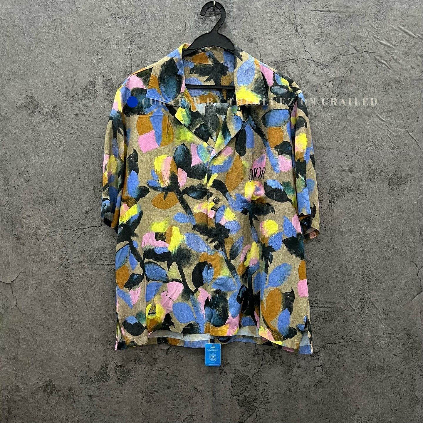 Dior Dior Floral Graffiti Short Sleeve Shirt Size US M / EU 48-50 / 2 - 1 Thumbnail